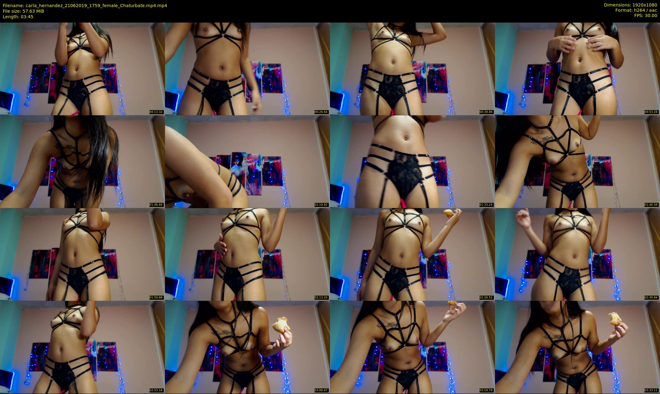 carla_hernandez — 4 minute Chaturbate female cam show recording, 1080p, Jun 21, 2019