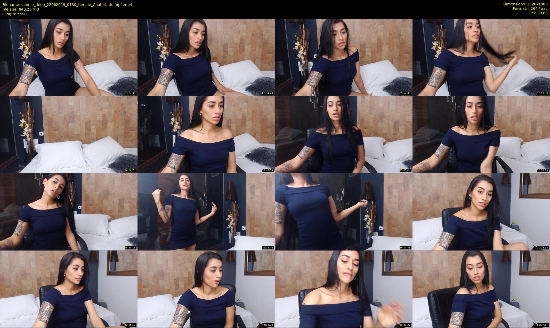 connie_deep — 56 minute Chaturbate female cam show recording, 1080p, Jun 22, 2019