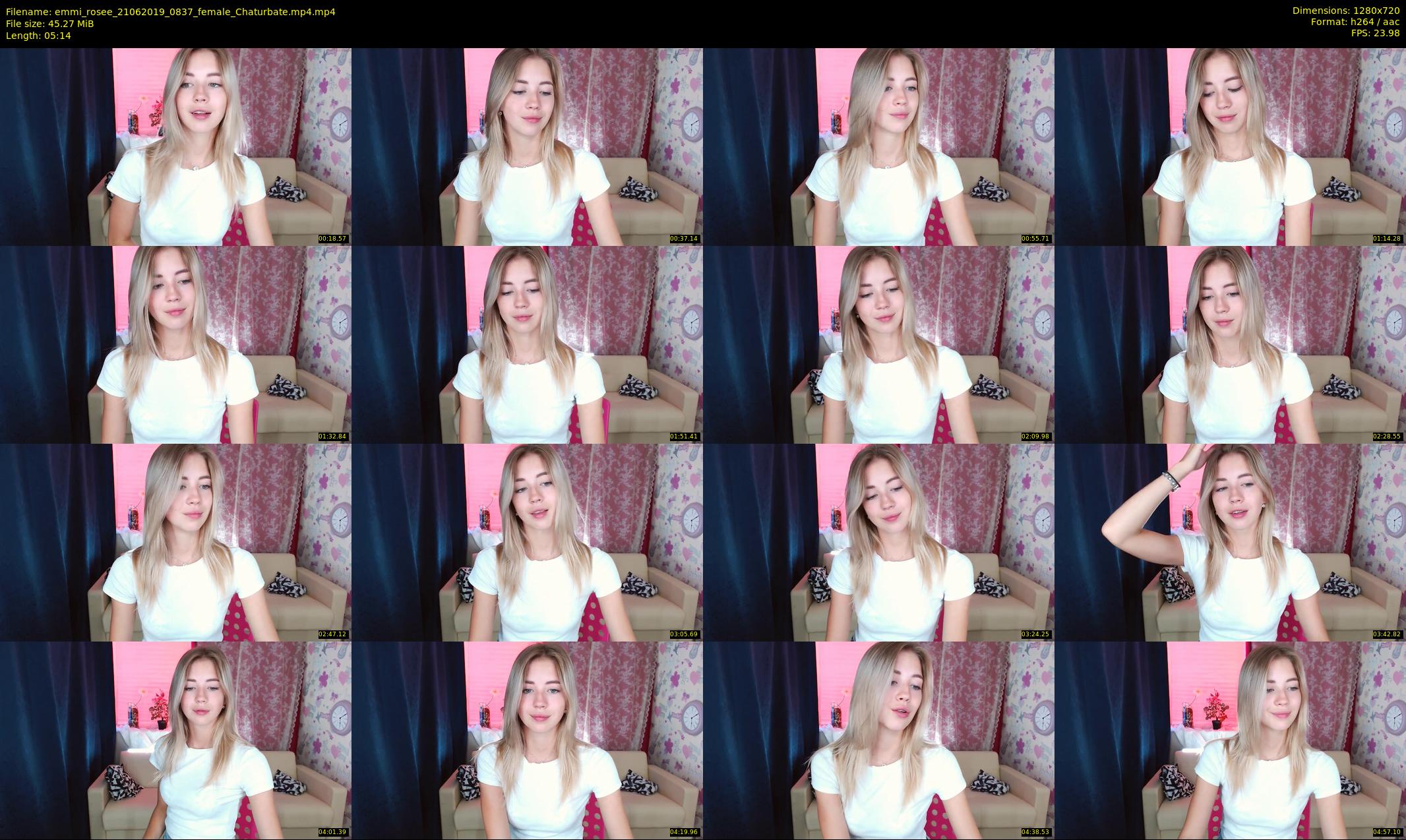 emmi_rosee — 6 minute Chaturbate female cam show recording, 720p, Jun 21, 2019