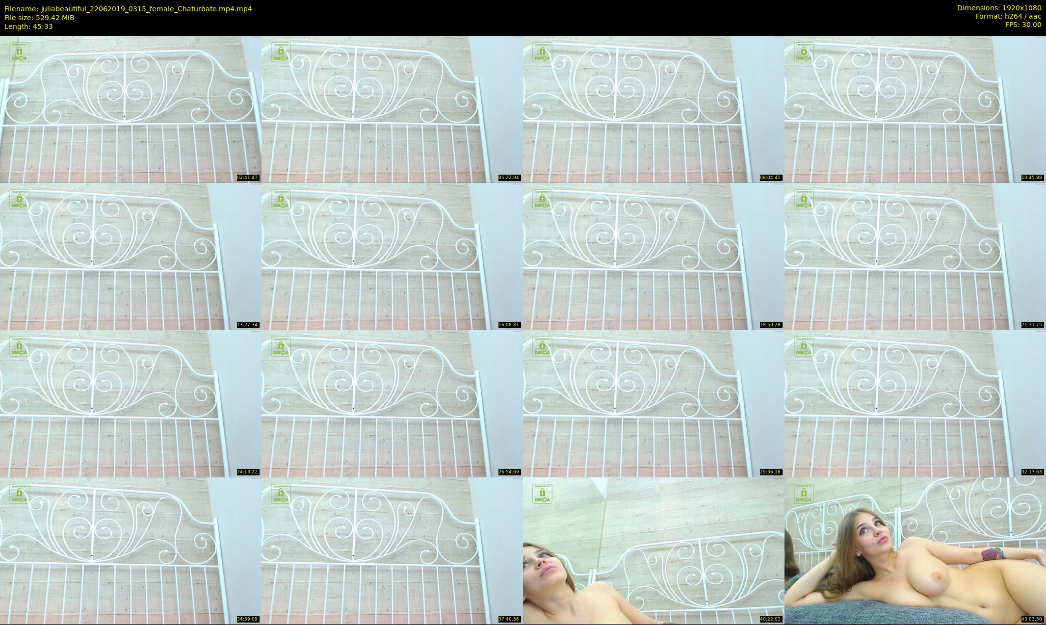 juliabeautiful — 46 minute Chaturbate female cam show recording, 1080p, Jun 22, 2019