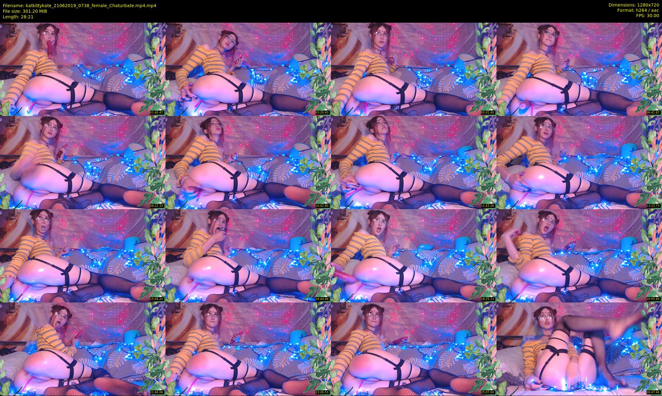 katkittykate — 29 minute Chaturbate female cam show recording, 720p, Jun 21, 2019