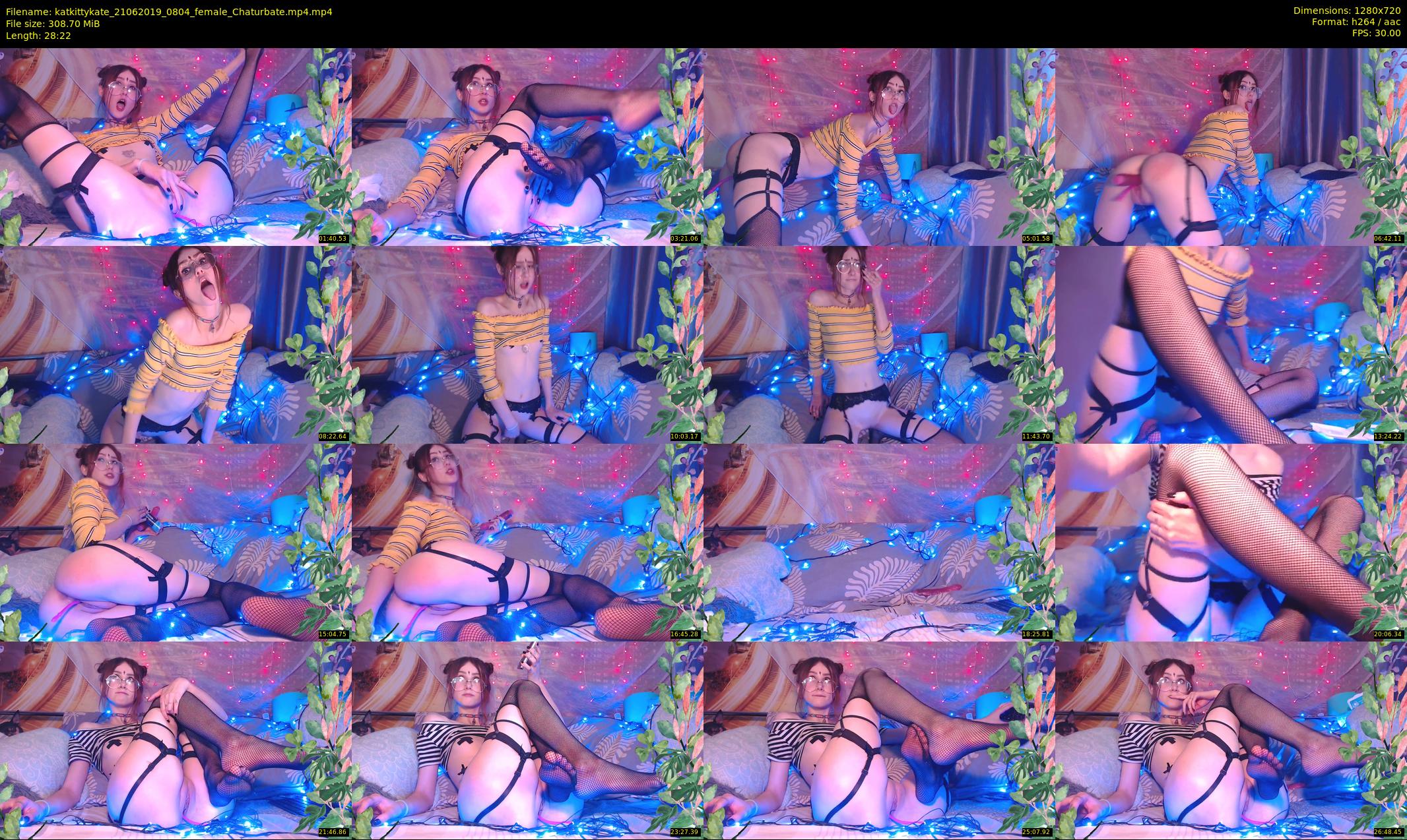 katkittykate — 29 minute Chaturbate female cam show recording, 720p, Jun 21, 2019