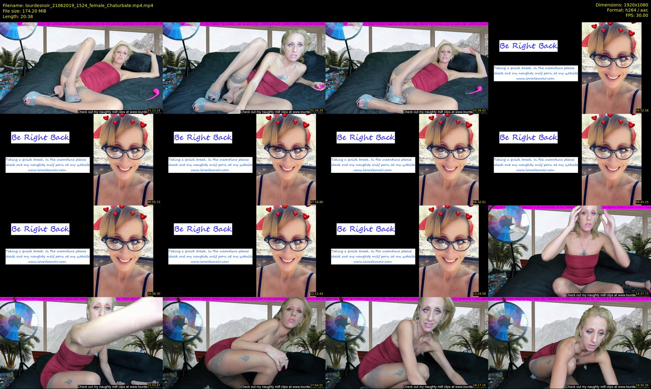 lourdesnoir — 21 minute Chaturbate female cam show recording, 1080p, Jun 21, 2019