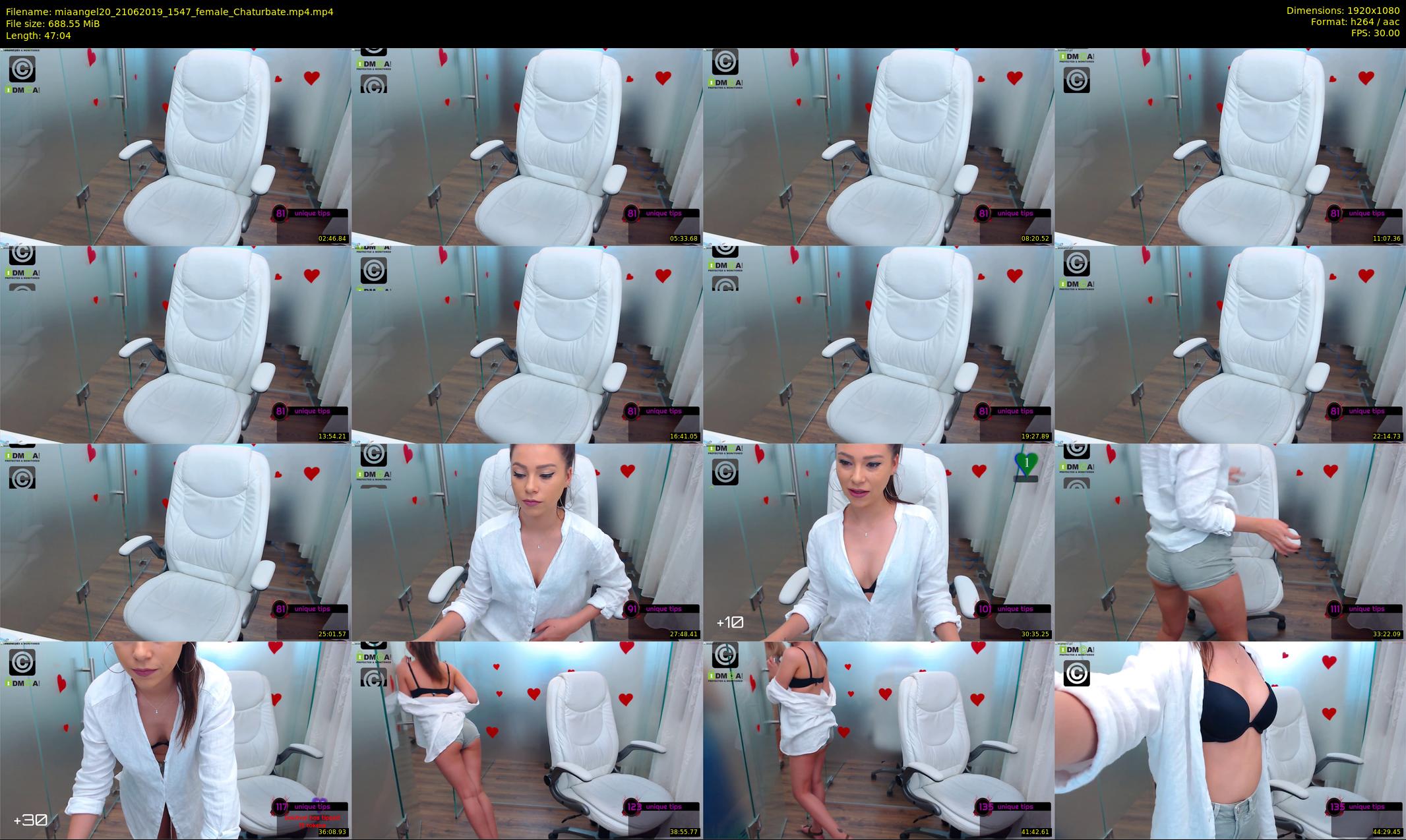 miaangel20 — 48 minute Chaturbate female cam show recording, 1080p, Jun 21, 2019