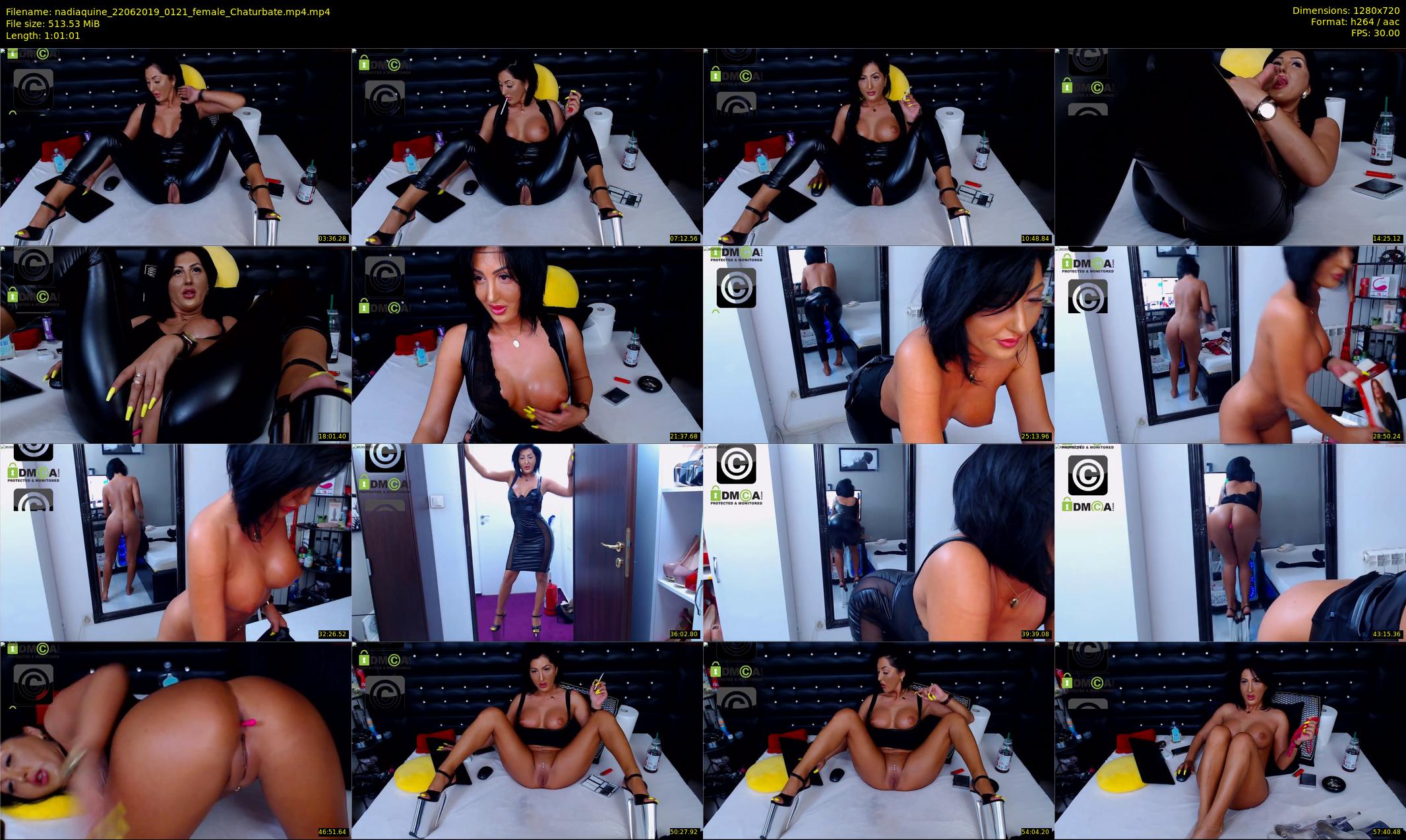 nadiaquine — 62 minute Chaturbate female cam show recording, 720p, Jun 22, 2019