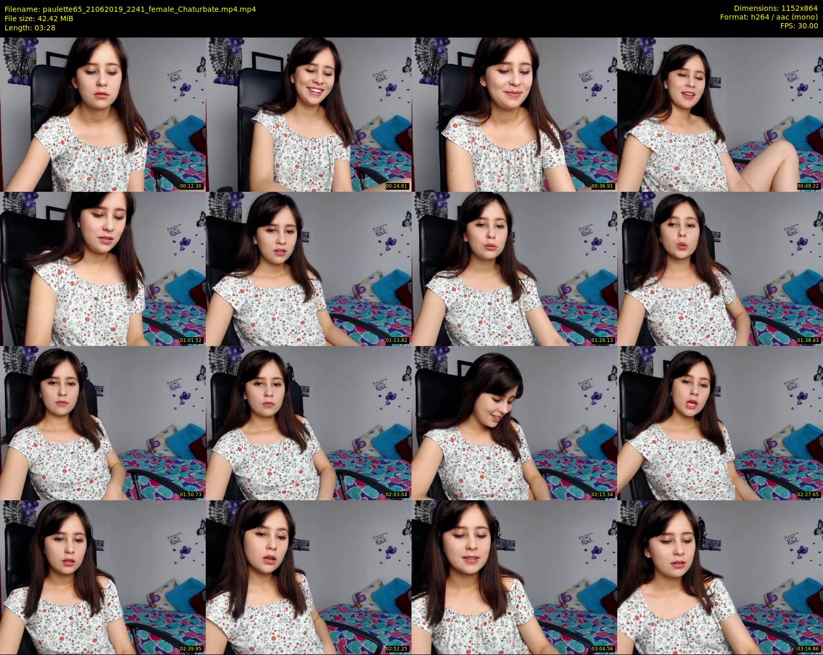 paulette65 — 4 minute Chaturbate female cam show recording, 720p, Jun 21, 2019
