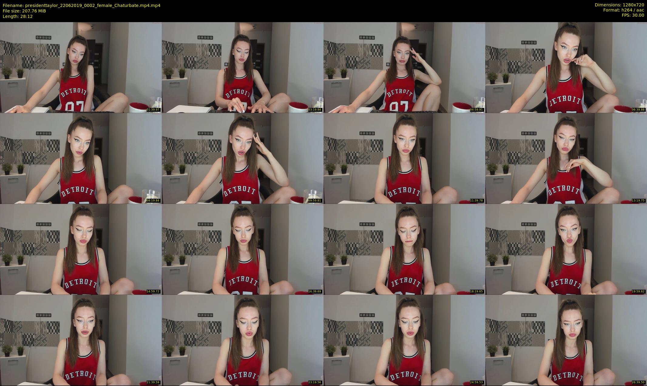 presidenttaylor — 29 minute Chaturbate female cam show recording, 720p, Jun 22, 2019