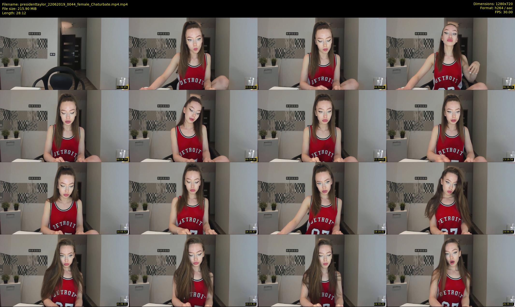presidenttaylor — 29 minute Chaturbate female cam show recording, 720p, Jun 22, 2019