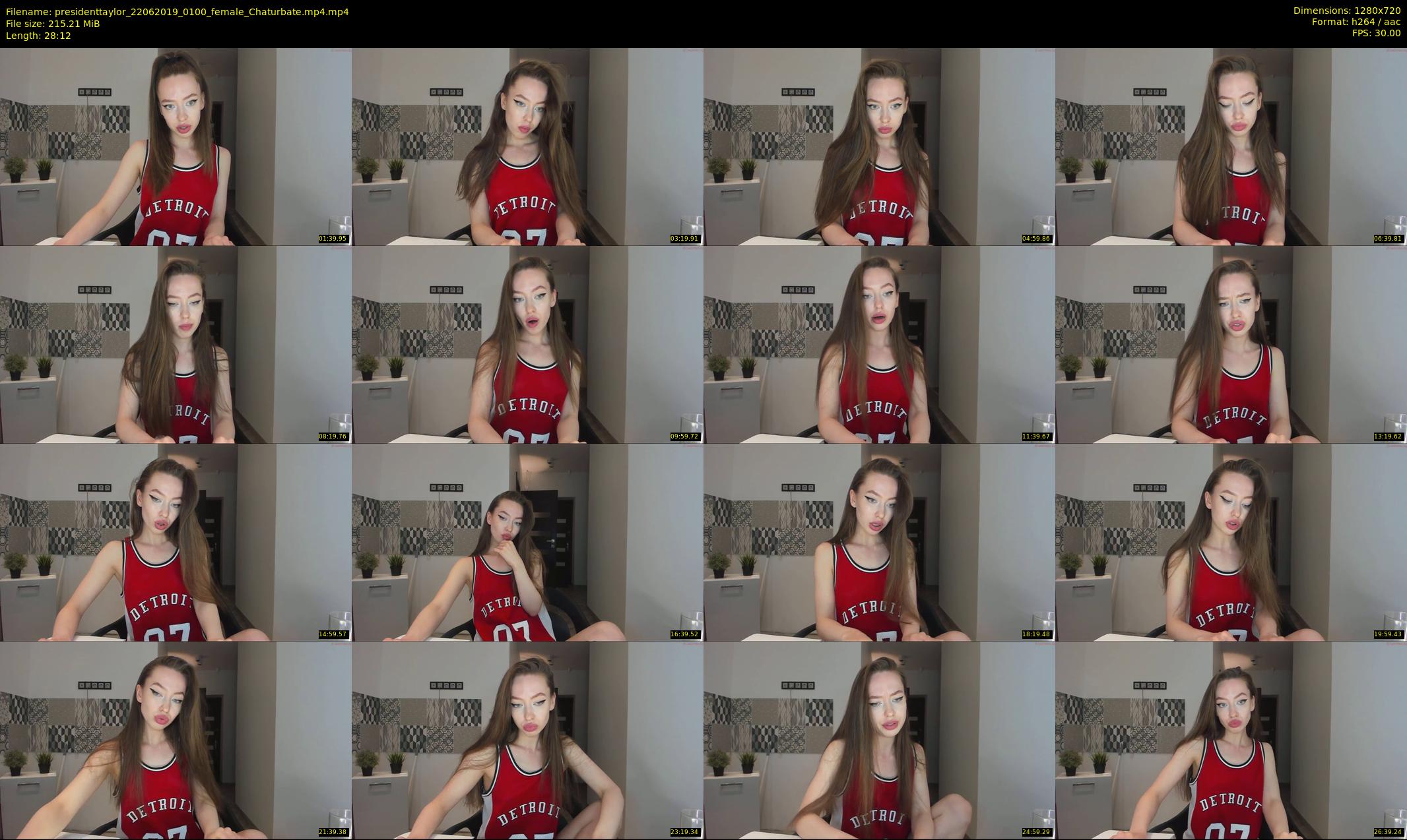 presidenttaylor — 29 minute Chaturbate female cam show recording, 720p, Jun 22, 2019