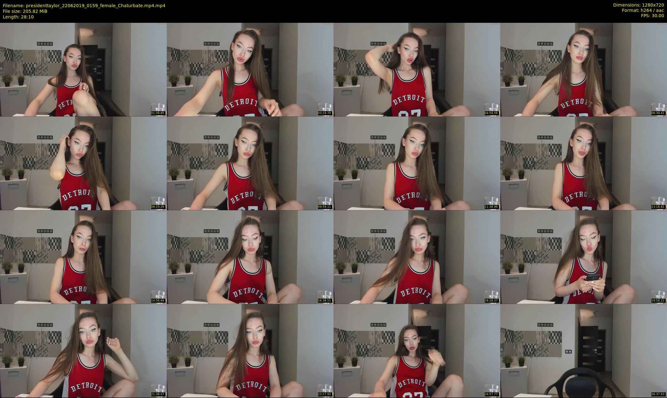 presidenttaylor — 29 minute Chaturbate female cam show recording, 720p, Jun 22, 2019