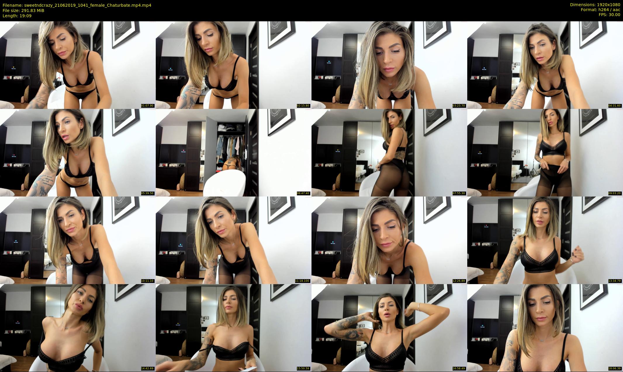 sweetndcrazy — 20 minute Chaturbate female cam show recording, 1080p, Jun 21, 2019