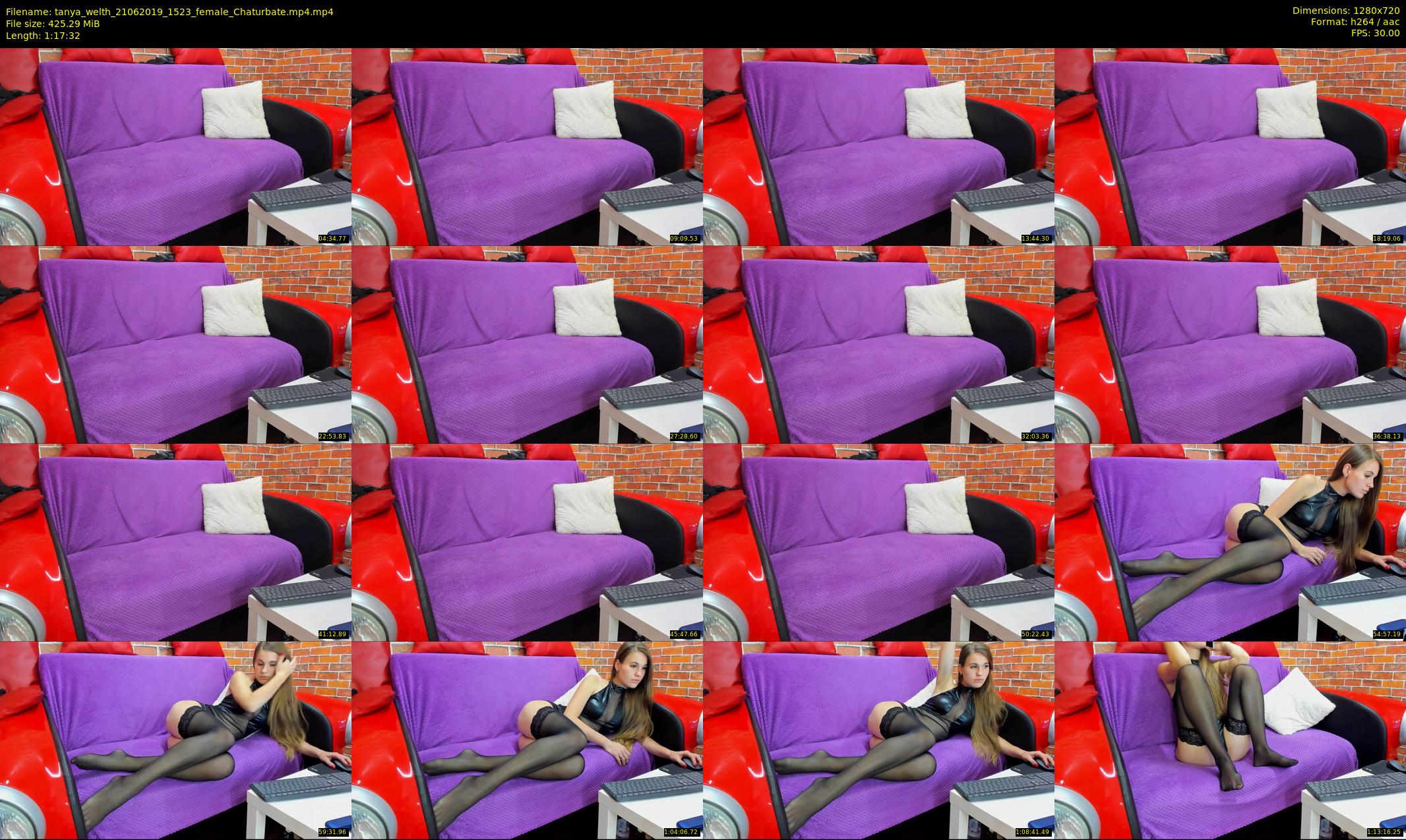 tanya_welth — 78 minute Chaturbate female cam show recording, 720p, Jun 21, 2019