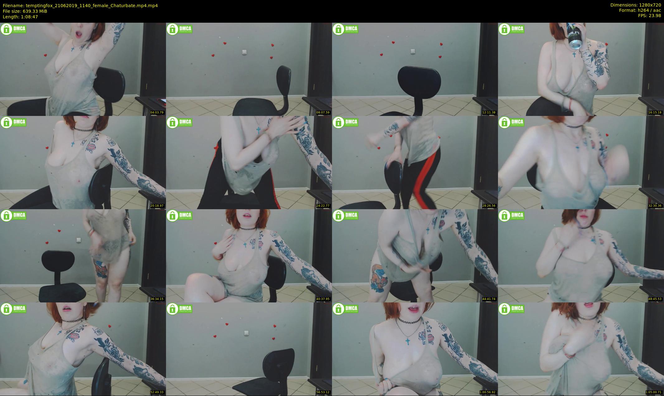 temptingfox — 69 minute Chaturbate female cam show recording, 720p, Jun 21, 2019