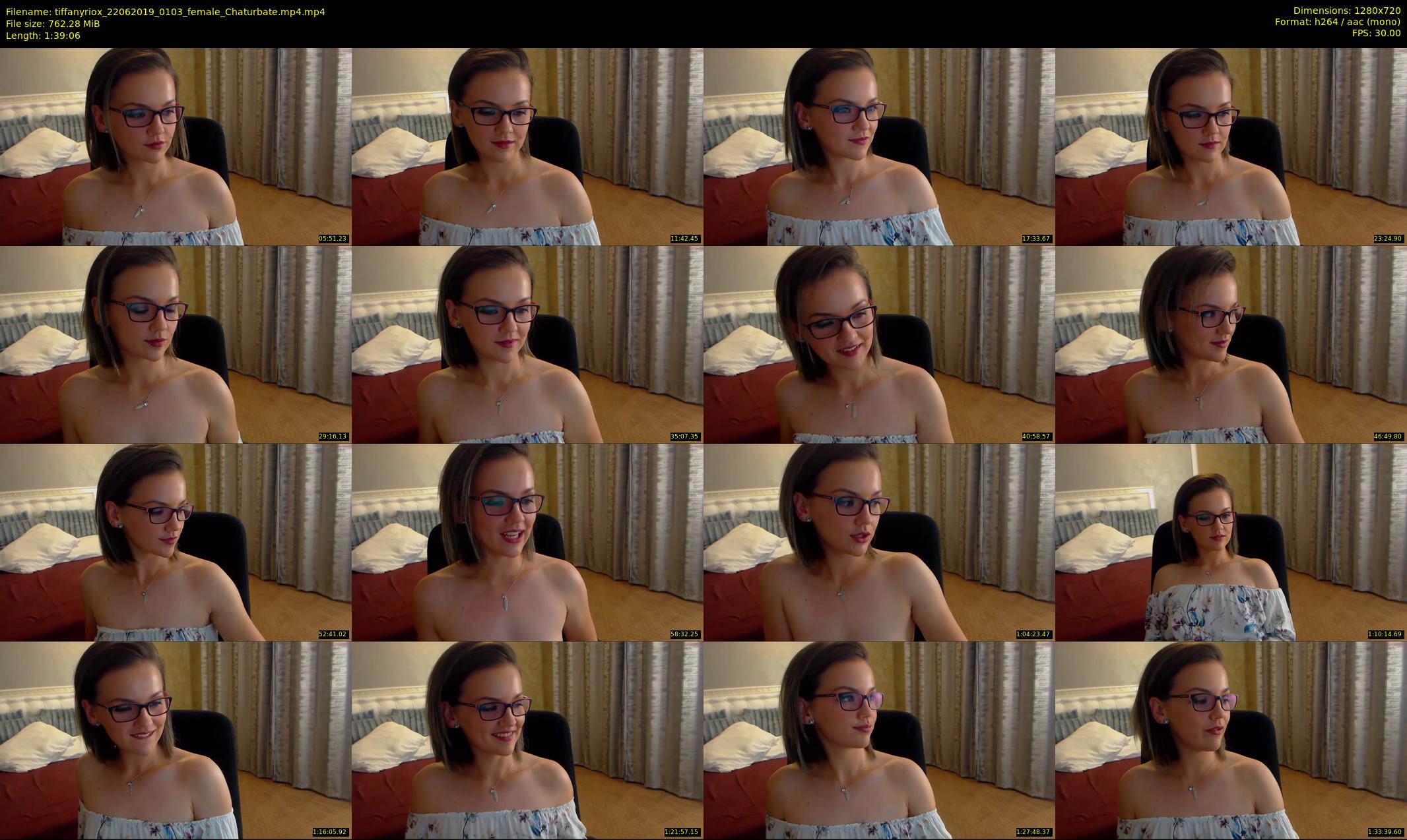 tiffanyriox — 100 minute Chaturbate female cam show recording, 720p, Jun 22, 2019
