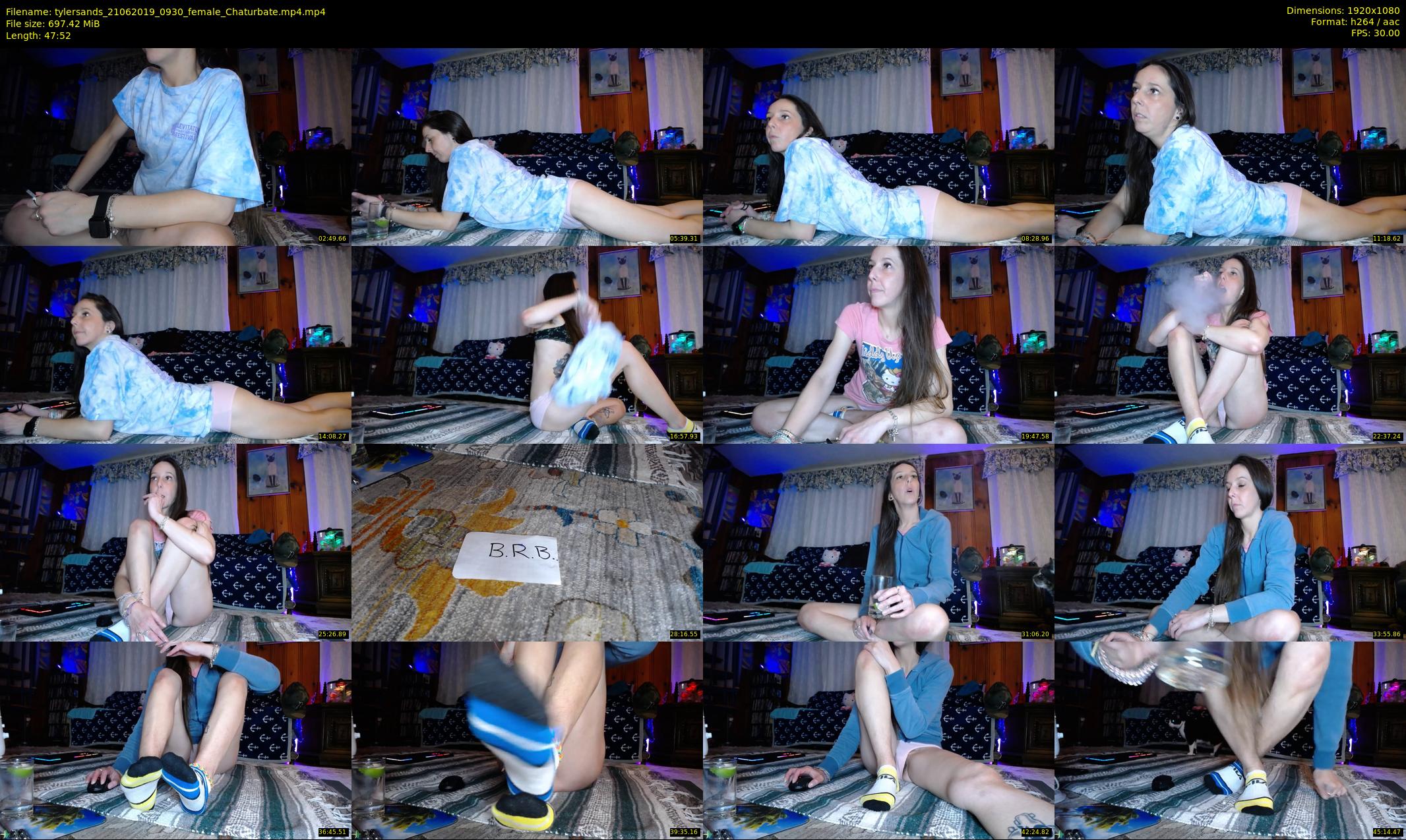 tylersands — 48 minute Chaturbate female cam show recording, 1080p, Jun 21, 2019
