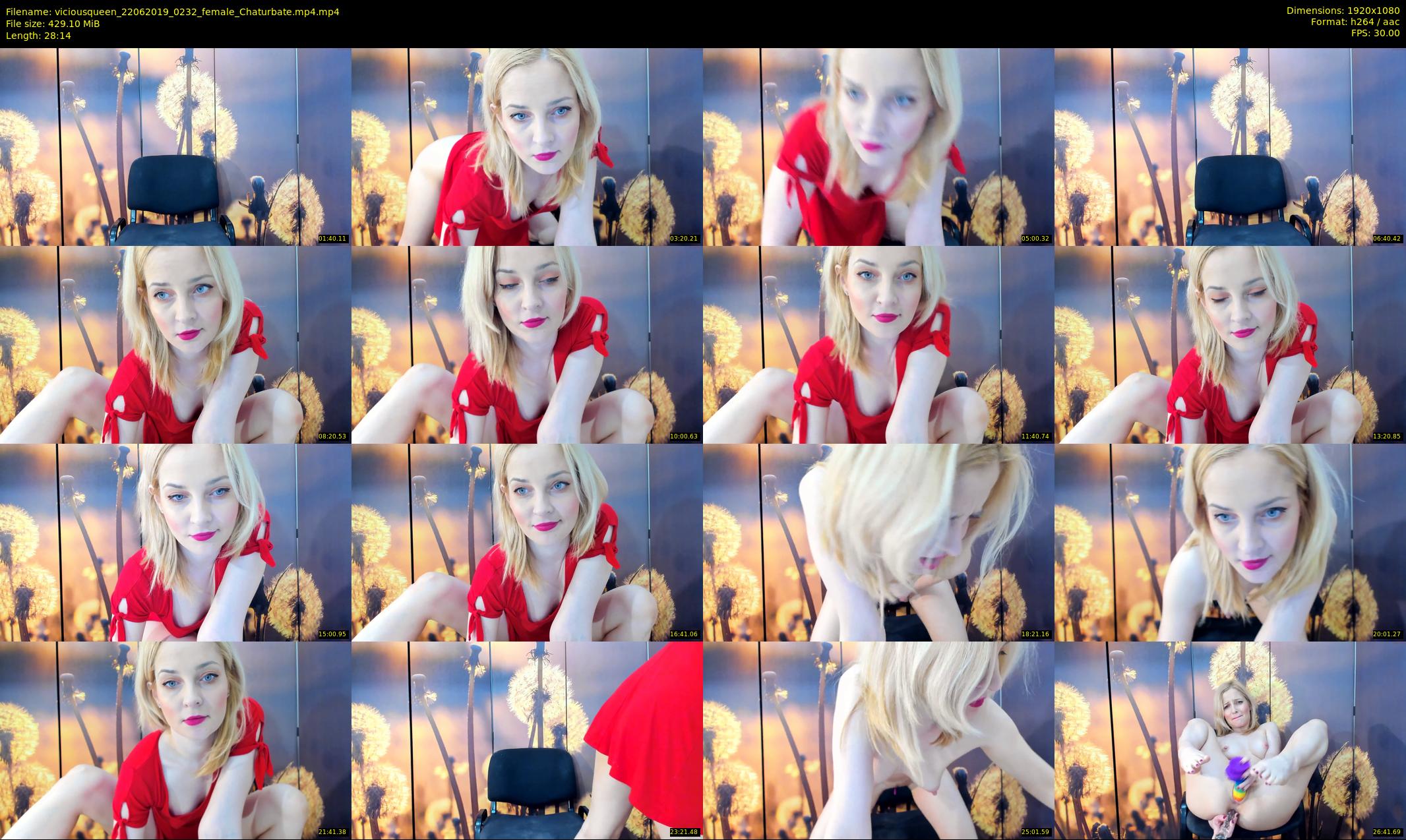 viciousqueen — 29 minute Chaturbate female cam show recording, 1080p, Jun 22, 2019