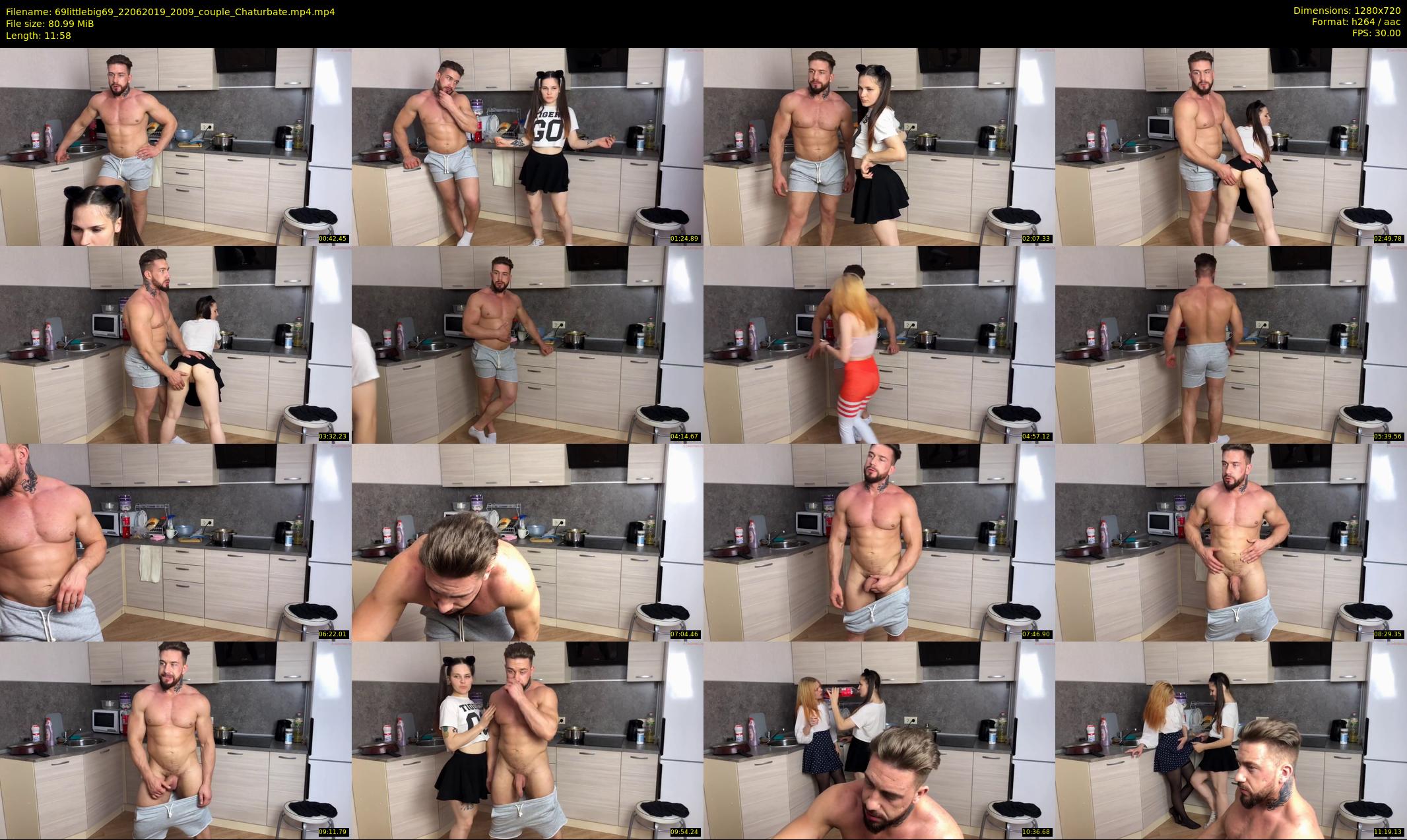 69littlebig69 — 12 minute Chaturbate couple cam show recording, 720p, Jun 22, 2019