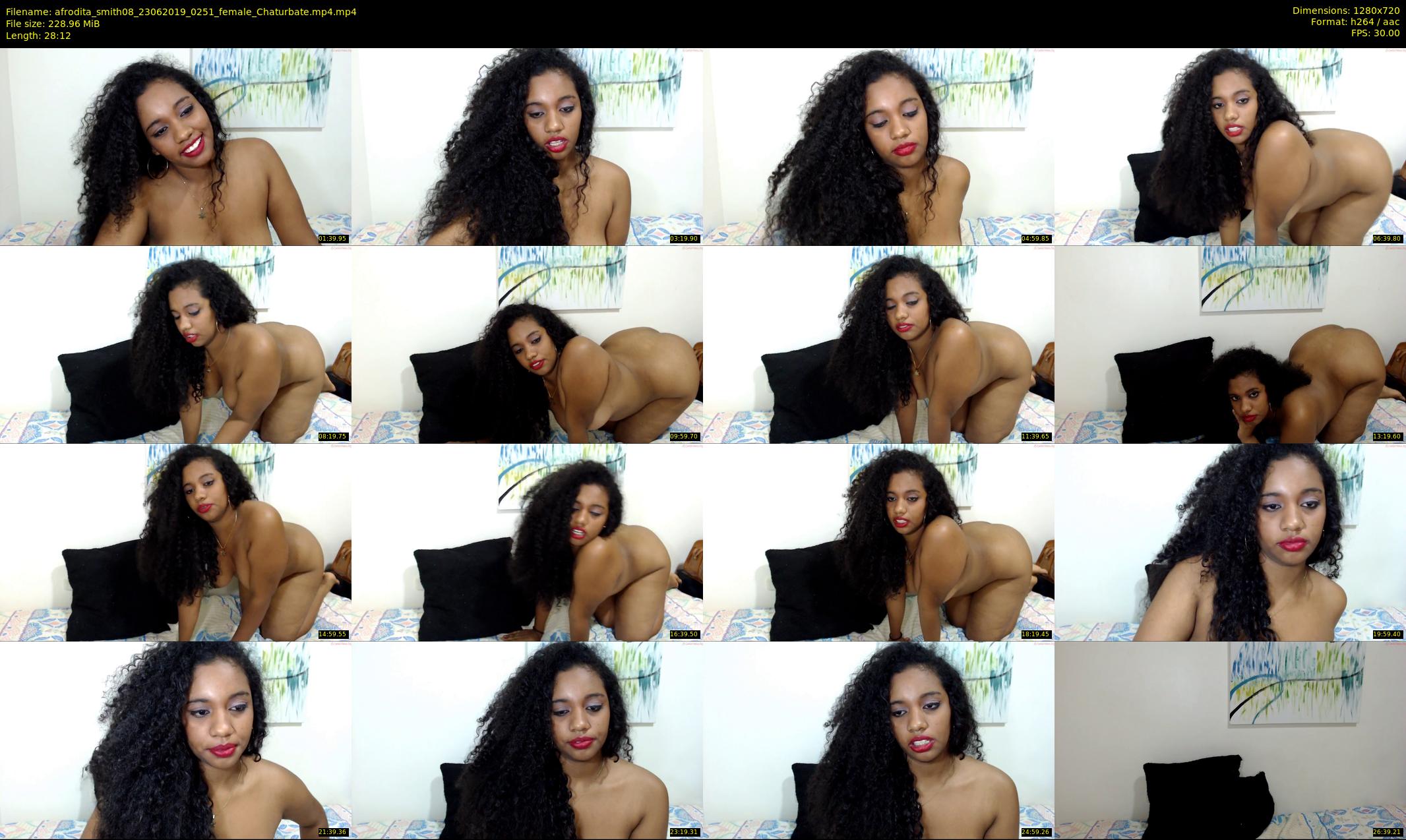 afrodita_smith08 — 29 minute Chaturbate female cam show recording, 720p, Jun 23, 2019