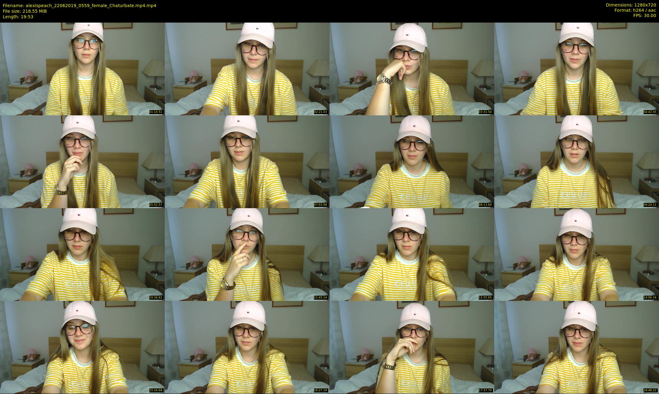 alexispeach — 20 minute Chaturbate female cam show recording, 720p, Jun 22, 2019