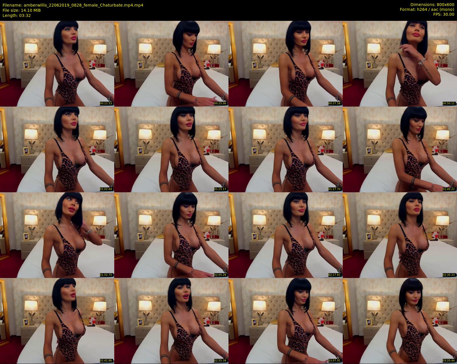 amberwillis — 4 minute Chaturbate female cam show recording, 480p, Jun 22, 2019