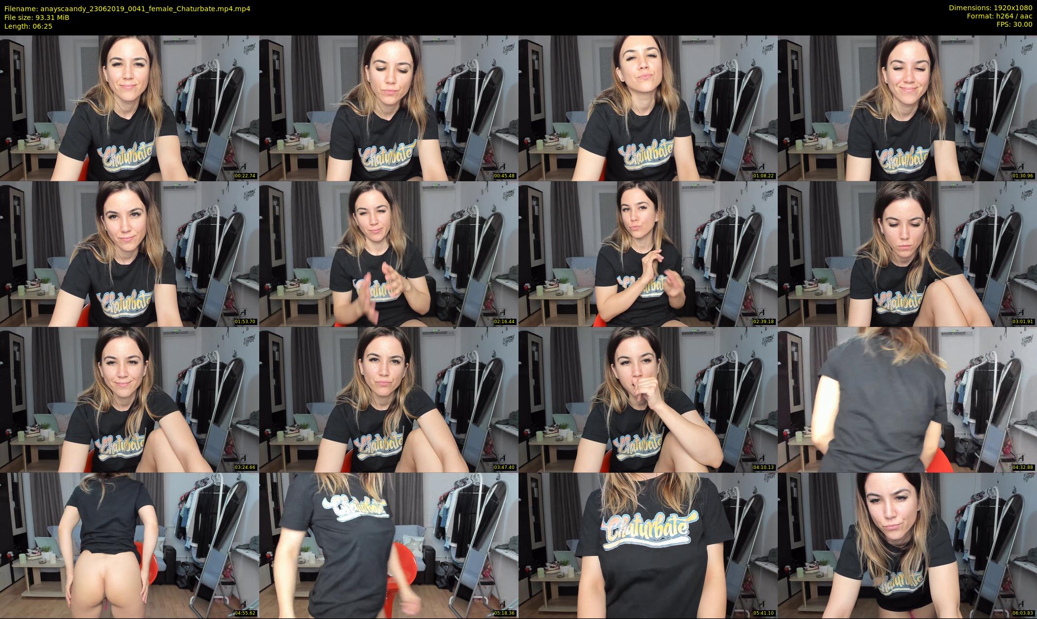 anayscaandy — 7 minute Chaturbate female cam show recording, 1080p, Jun 23, 2019