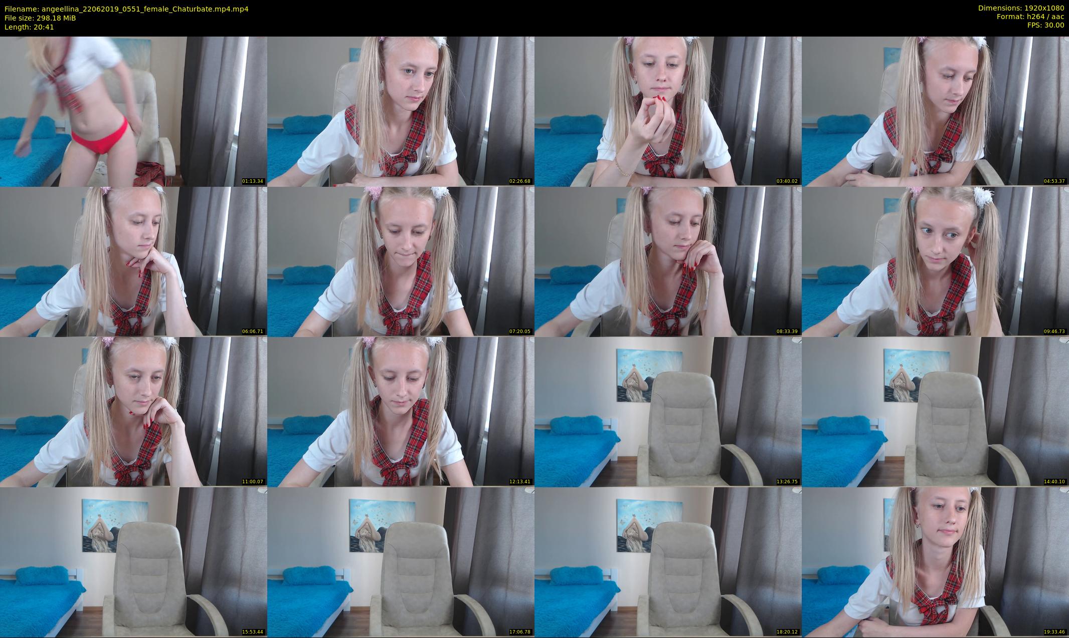 angeellina — 21 minute Chaturbate female cam show recording, 1080p, Jun 22, 2019