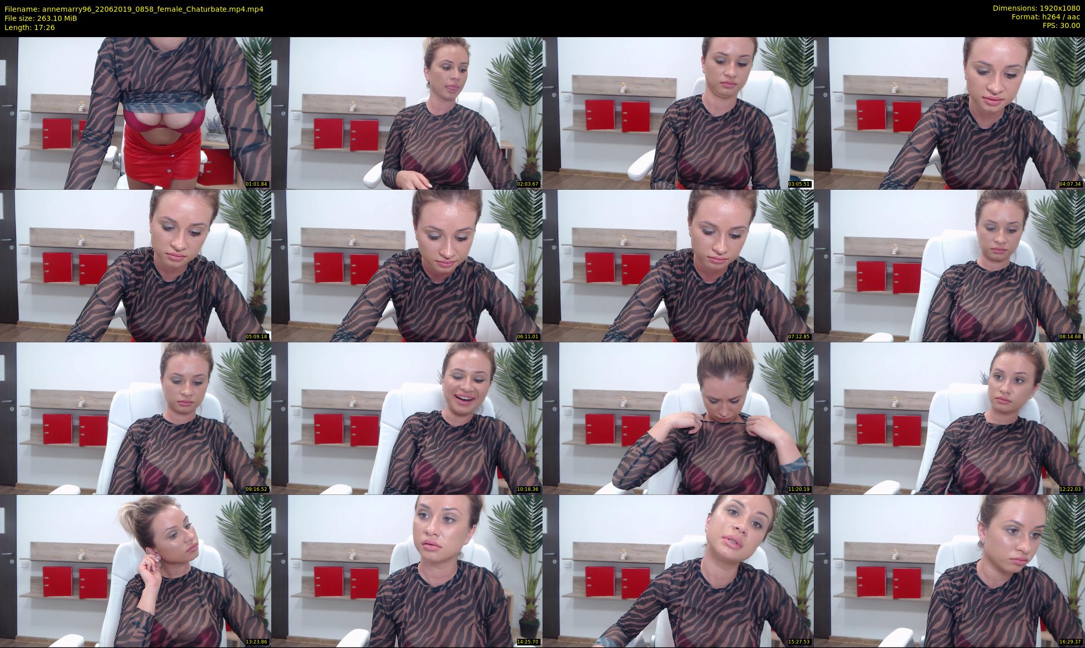 annemarry96 — 18 minute Chaturbate female cam show recording, 1080p, Jun 22, 2019