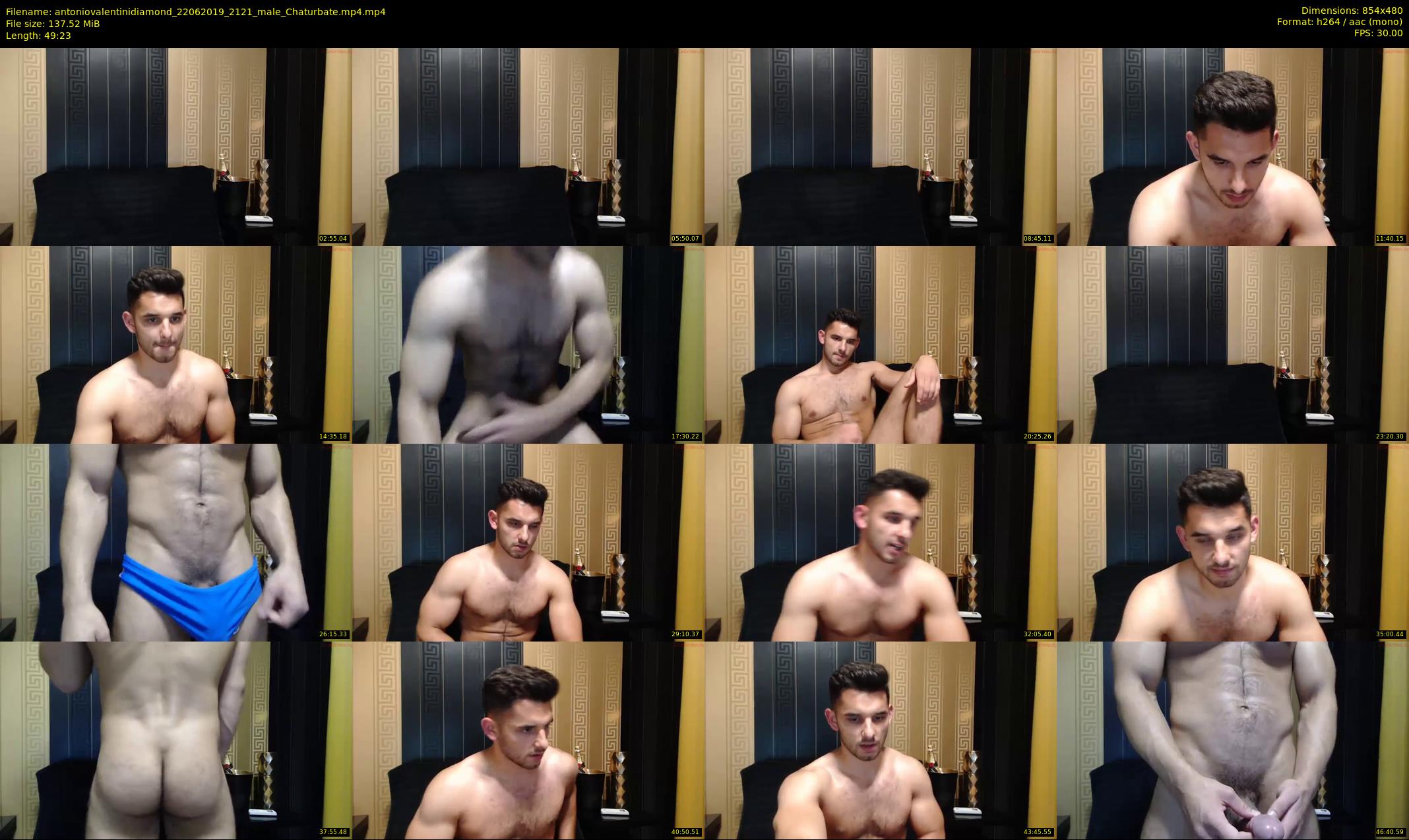antoniovalentinidiamond — 50 minute Chaturbate male cam show recording, 480p, Jun 22, 2019