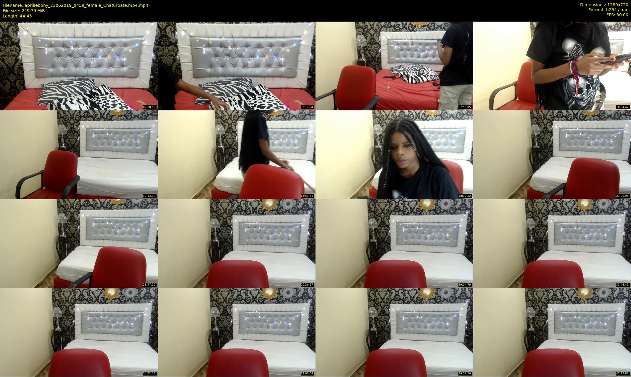 aprillebony — 45 minute Chaturbate female cam show recording, 720p, Jun 23, 2019