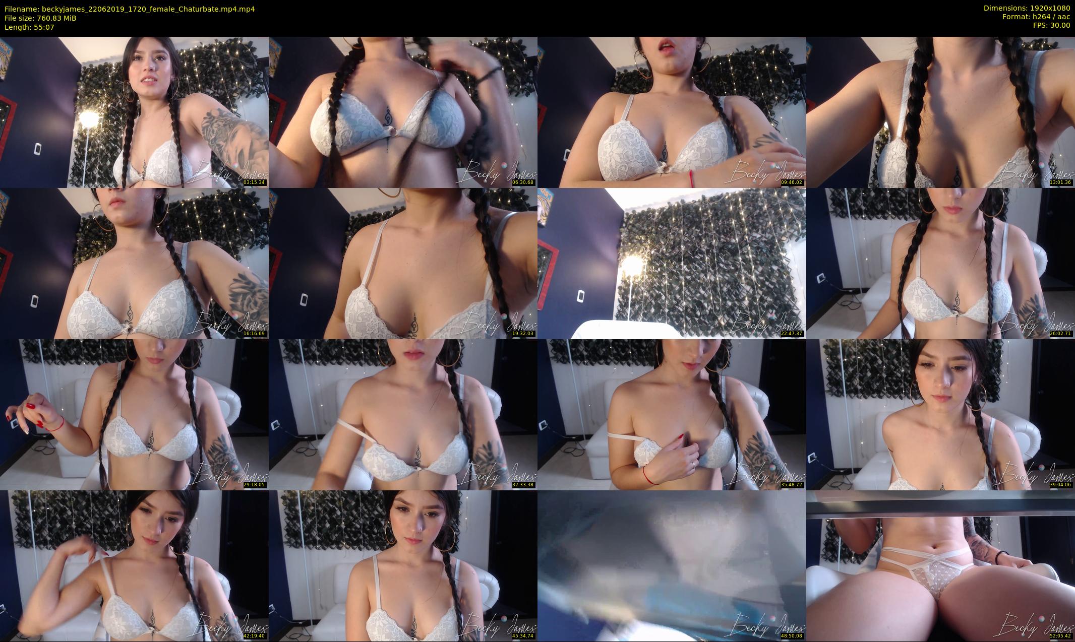 beckyjames — 56 minute Chaturbate female cam show recording, 1080p, Jun 22, 2019