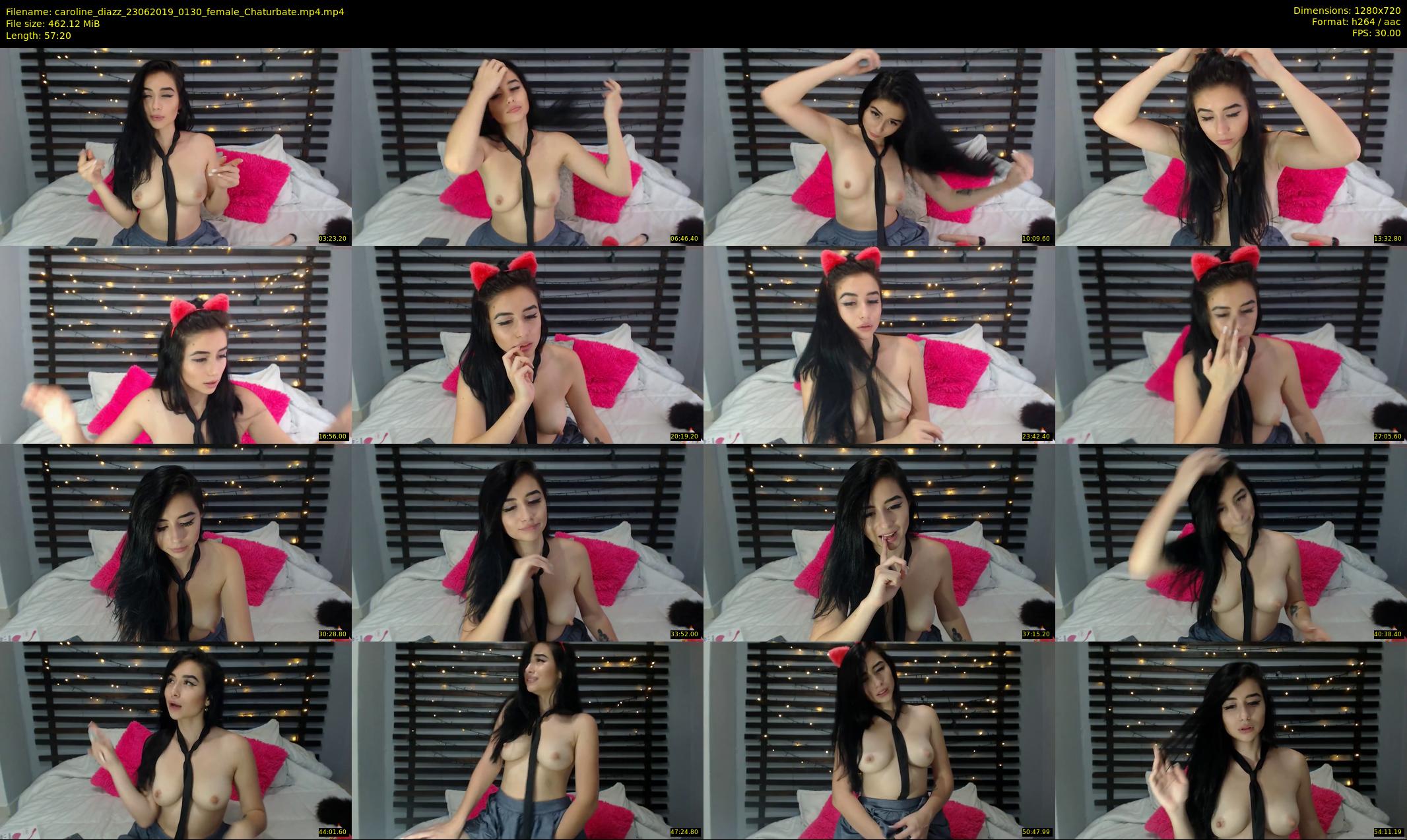 caroline_diazz — 58 minute Chaturbate female cam show recording, 720p, Jun 23, 2019