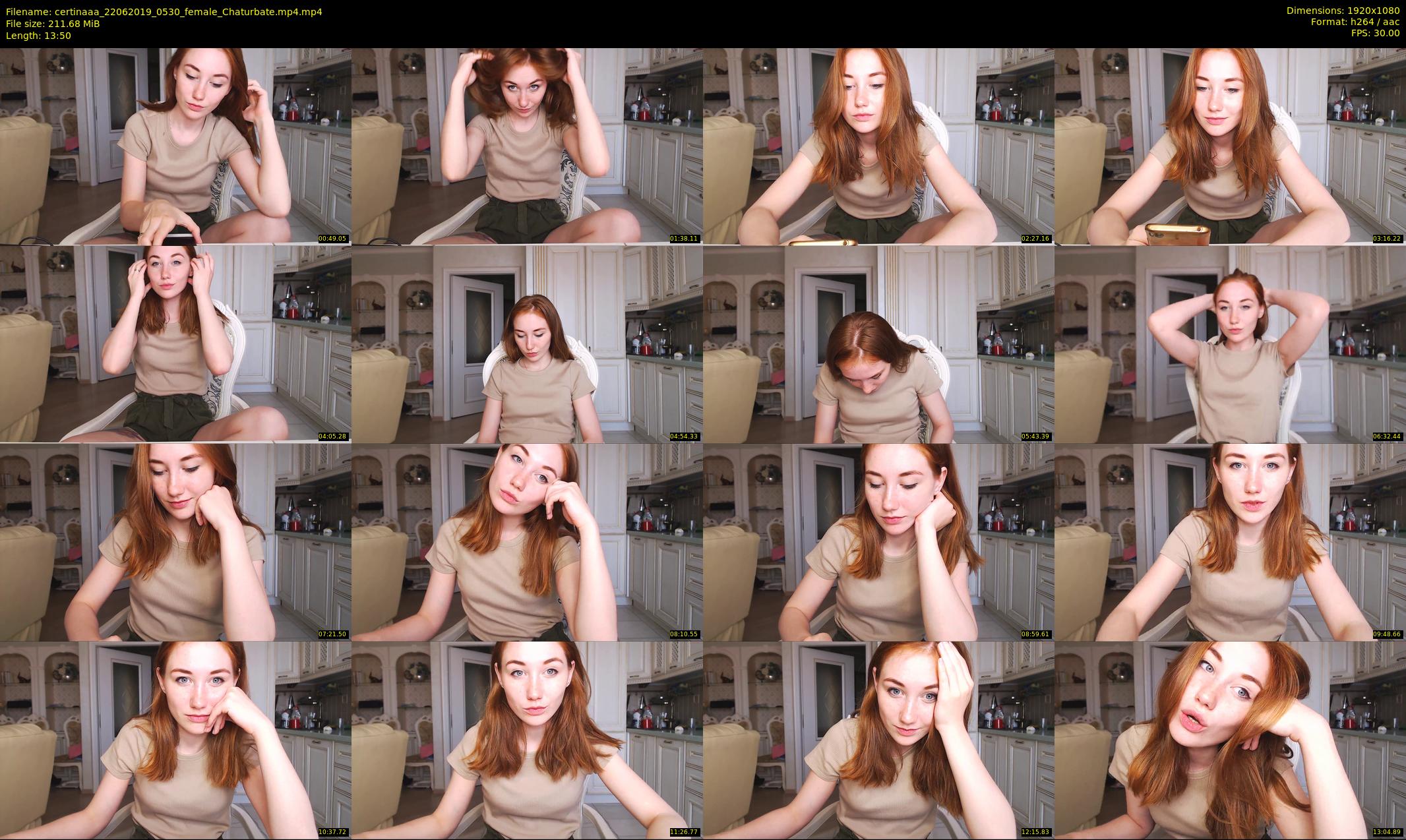 certinaaa — 14 minute Chaturbate female cam show recording, 1080p, Jun 22, 2019
