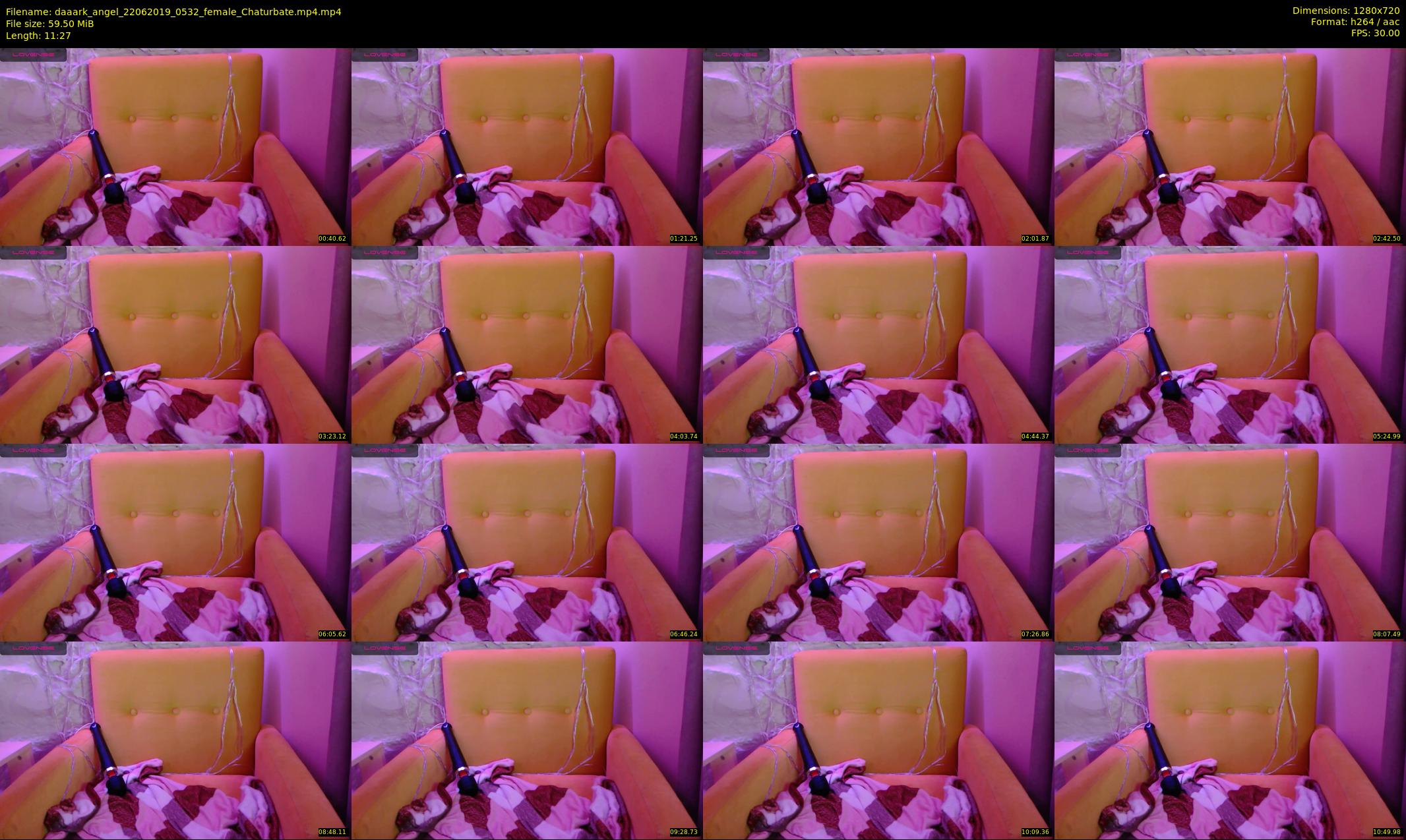 daaark_angel — 12 minute Chaturbate female cam show recording, 720p, Jun 22, 2019