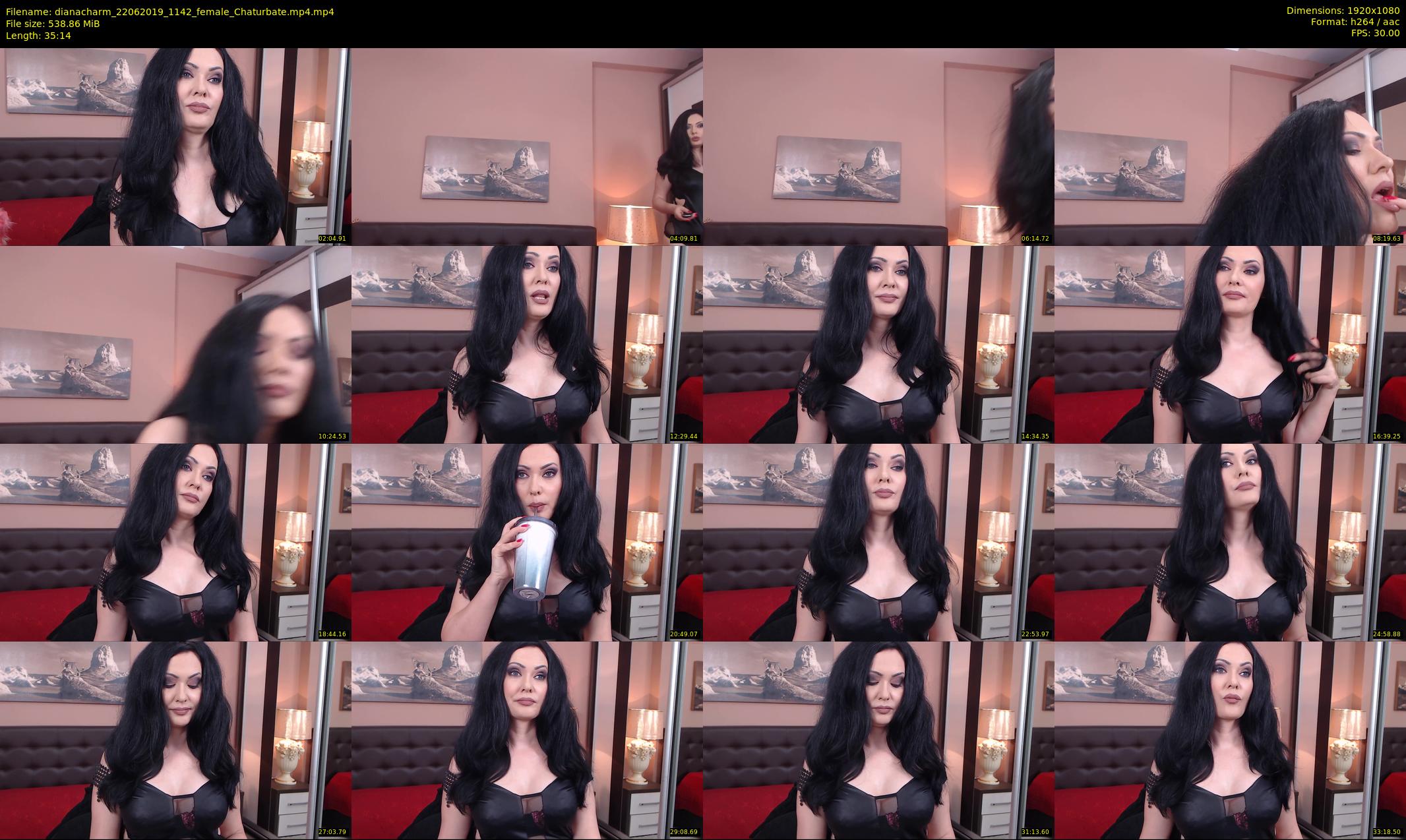 dianacharm — 36 minute Chaturbate female cam show recording, 1080p, Jun 22, 2019