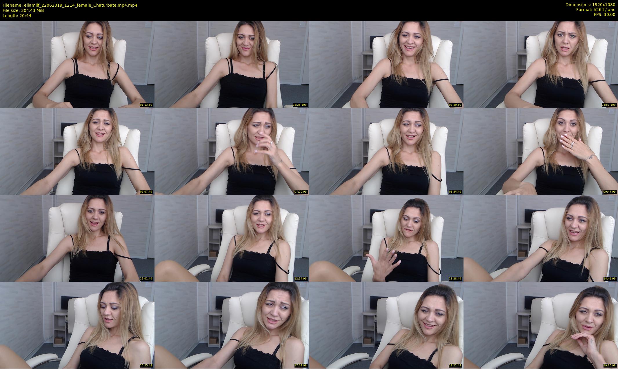 ellamilf — 21 minute Chaturbate female cam show recording, 1080p, Jun 22, 2019