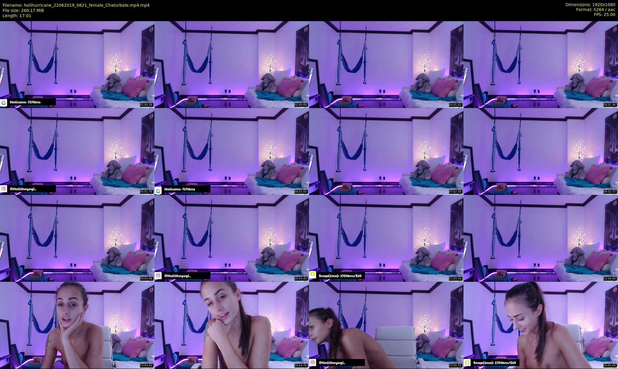 holihurricane — 18 minute Chaturbate female cam show recording, 1080p, Jun 22, 2019