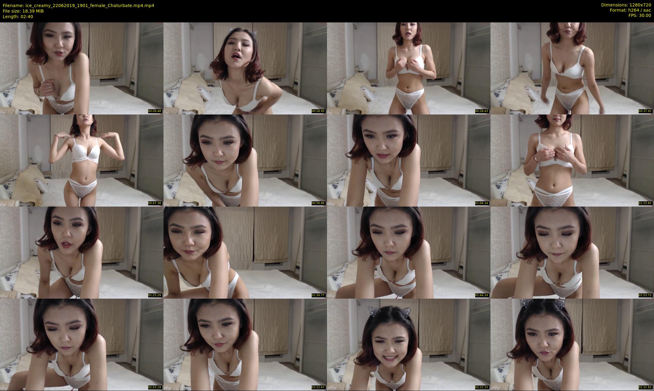 ice_creamy — 3 minute Chaturbate female cam show recording, 720p, Jun 22, 2019