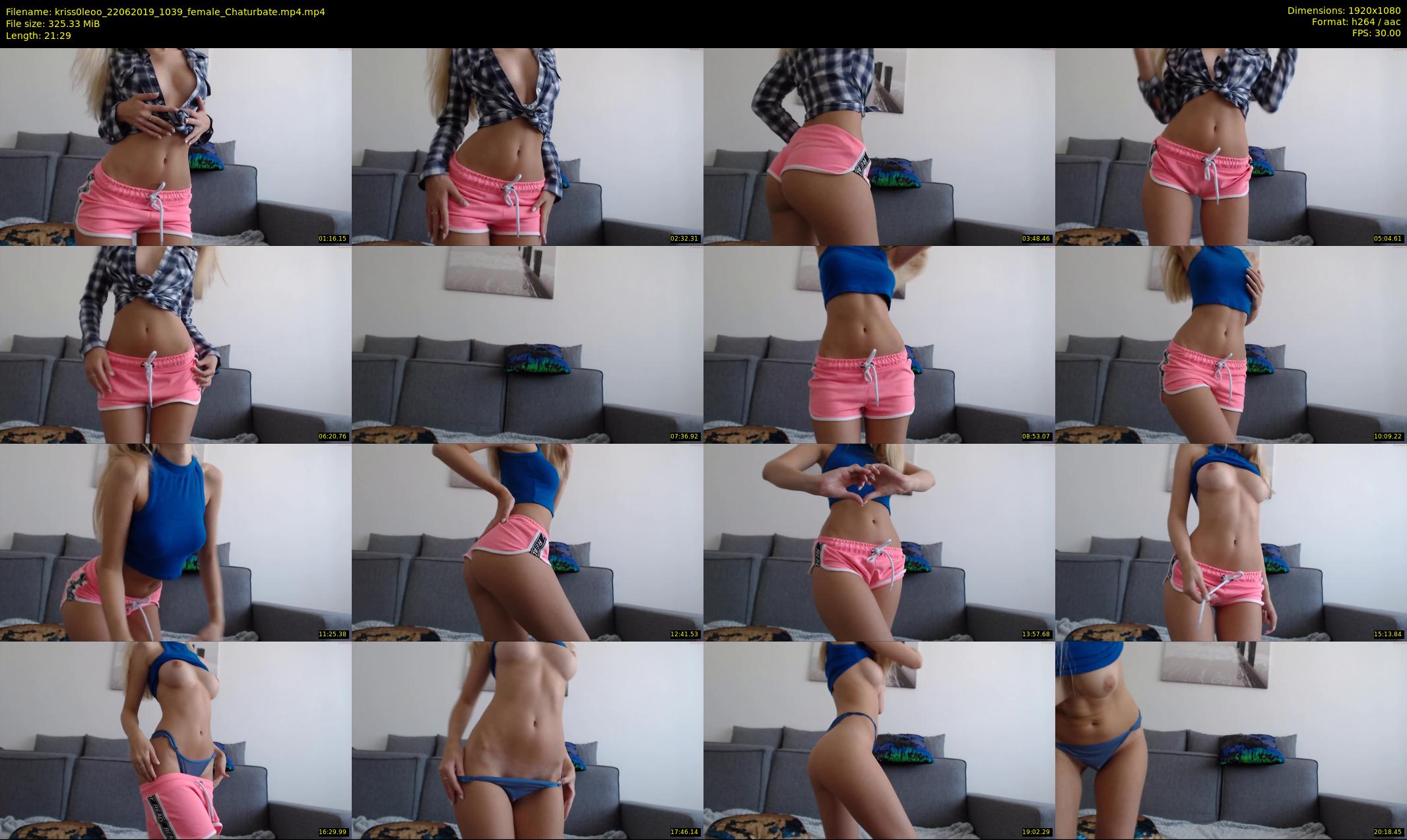 kriss0leoo — 22 minute Chaturbate couple cam show recording, 1080p, Jun 22, 2019
