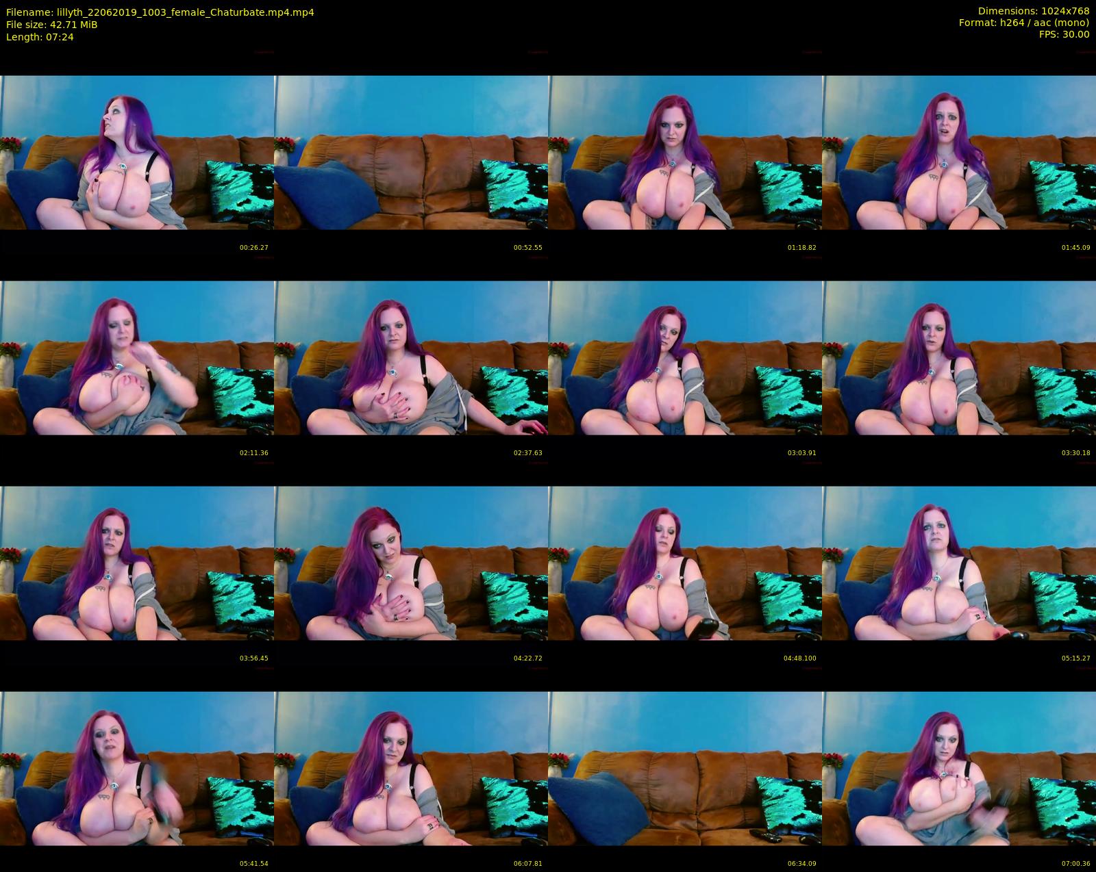lillyth — 8 minute Chaturbate female cam show recording, 720p, Jun 22, 2019