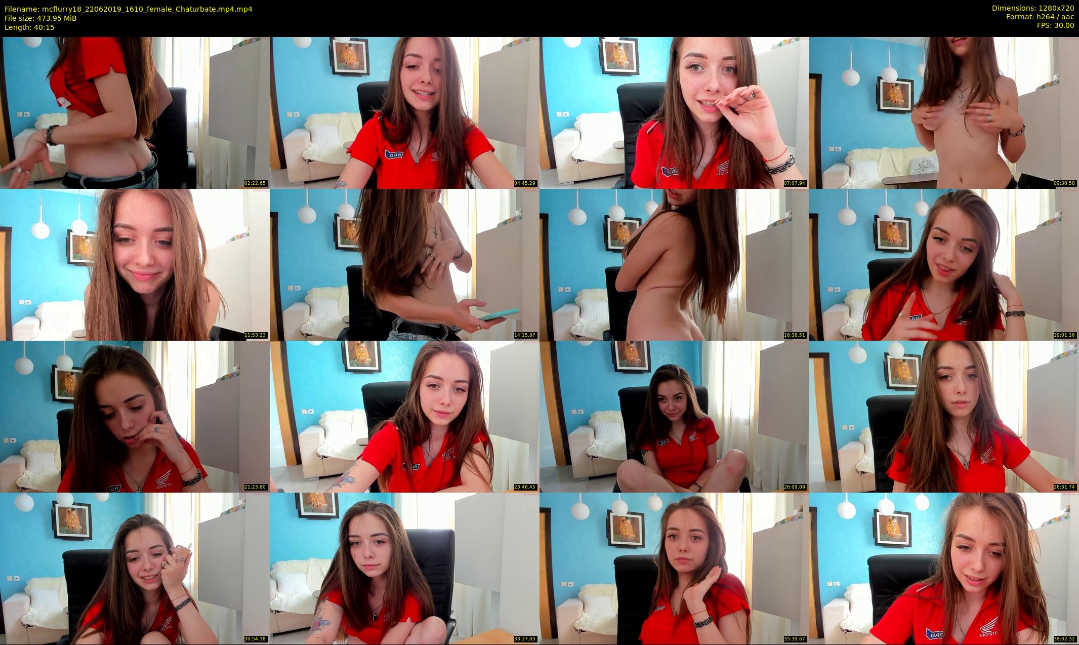 mcflurry18 — 41 minute Chaturbate female cam show recording, 720p, Jun 22, 2019