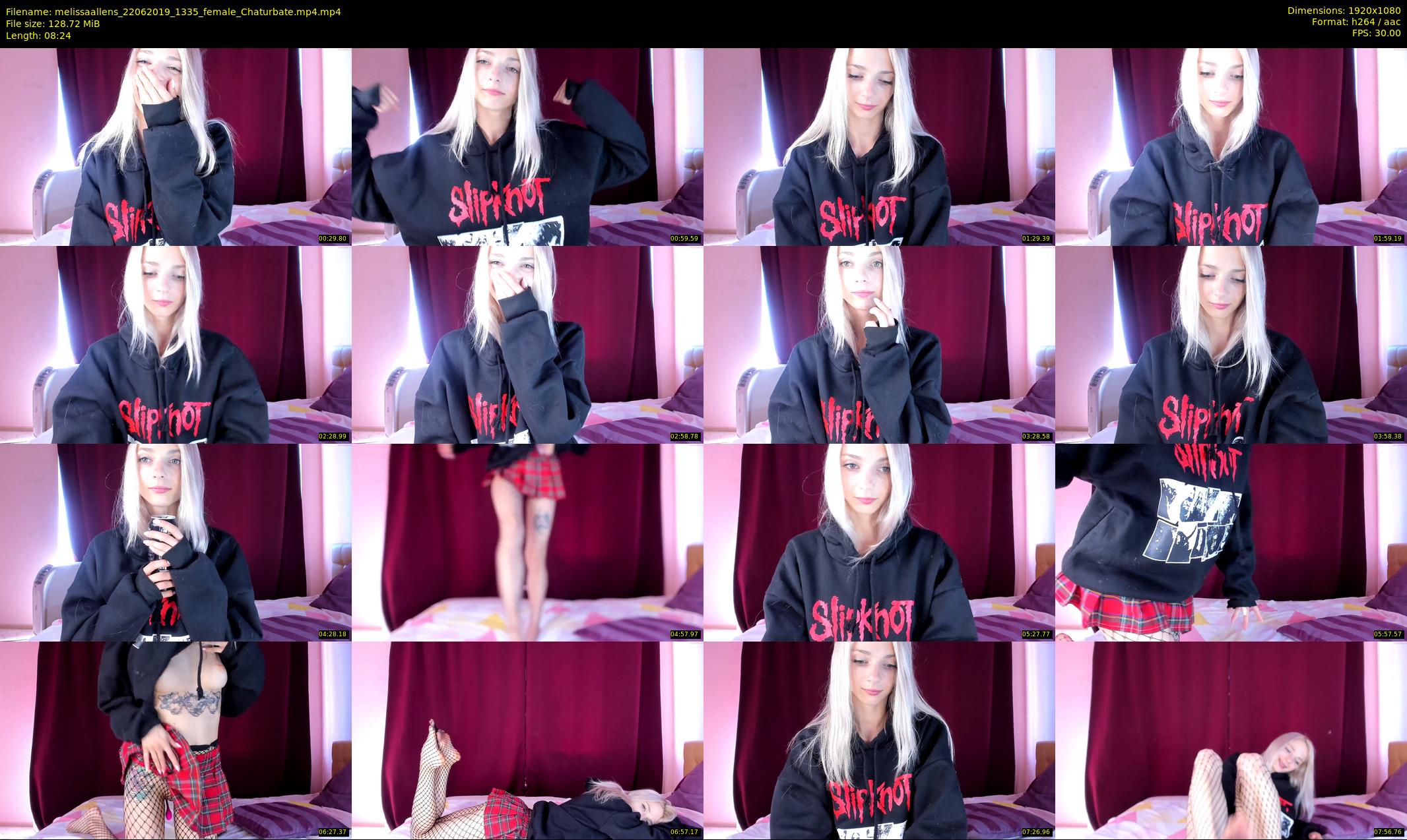 melissaallens — 9 minute Chaturbate female cam show recording, 1080p, Jun 22, 2019
