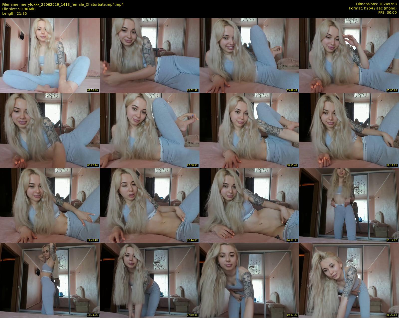 meryfoxxx — 22 minute Chaturbate female cam show recording, 720p, Jun 22, 2019