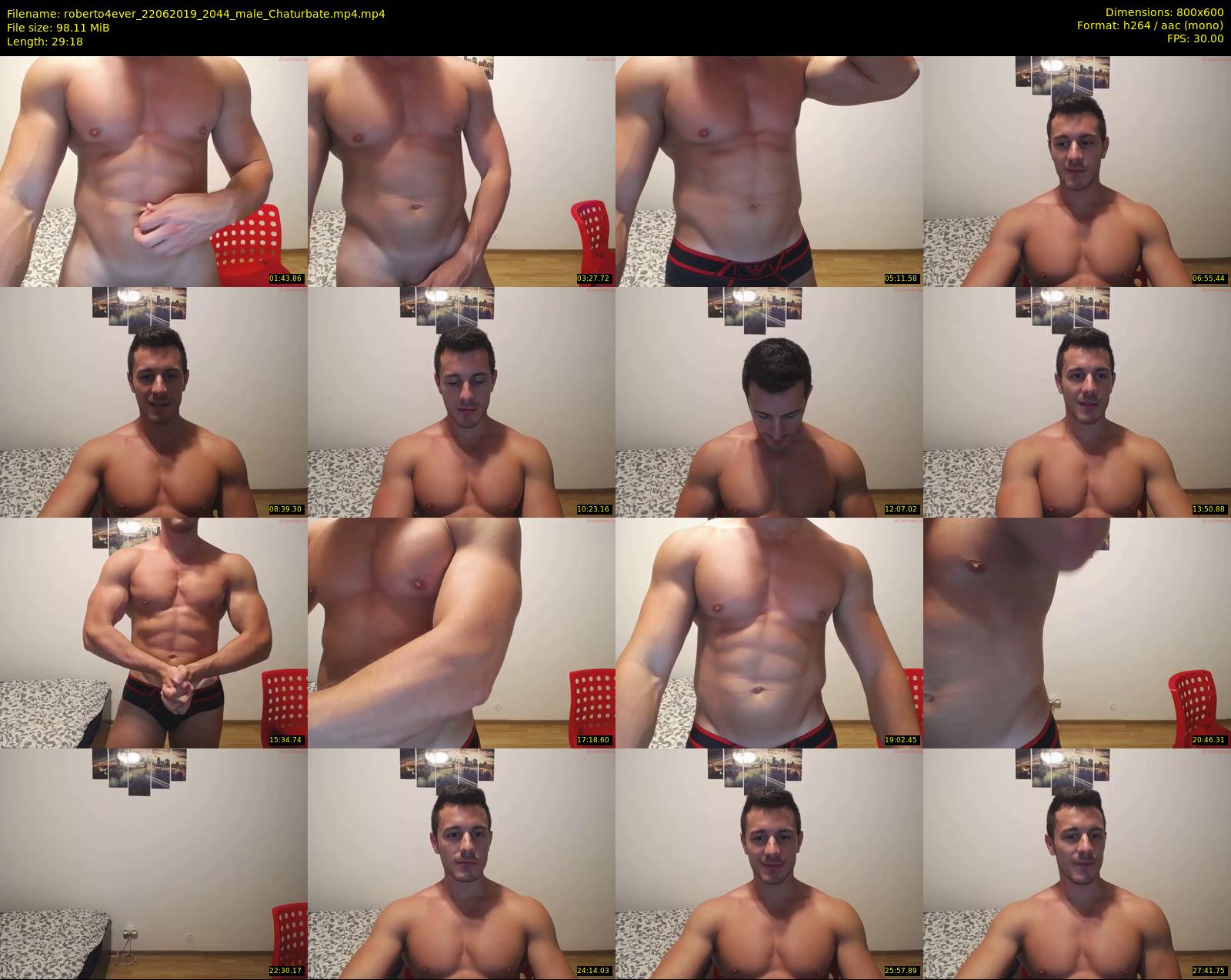 roberto4ever — 30 minute Chaturbate male cam show recording, 480p, Jun 22, 2019