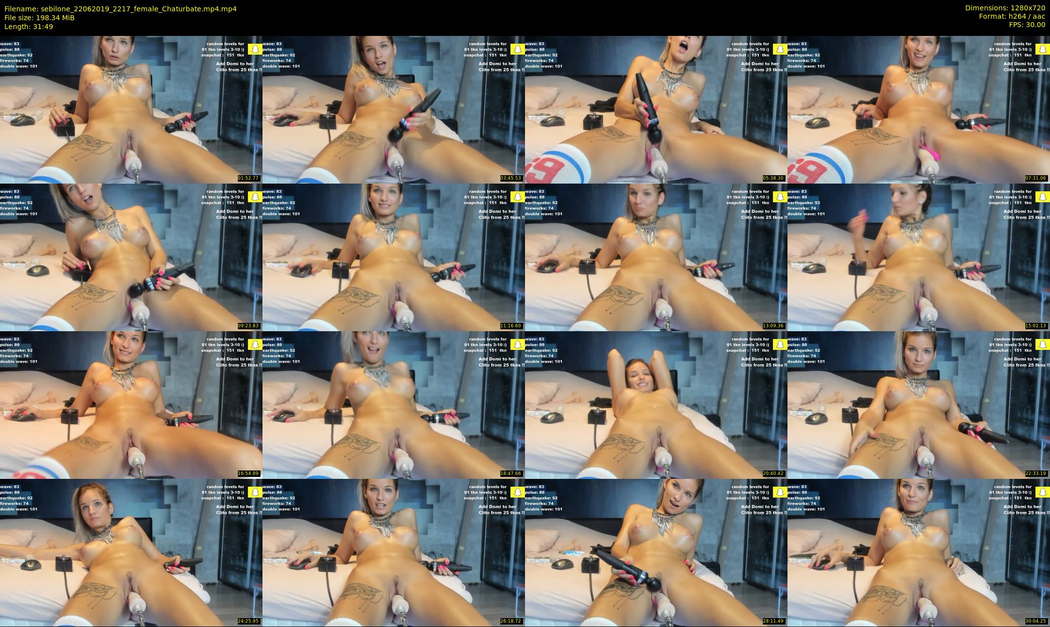 sebilone — 32 minute Chaturbate couple cam show recording, 720p, Jun 22, 2019