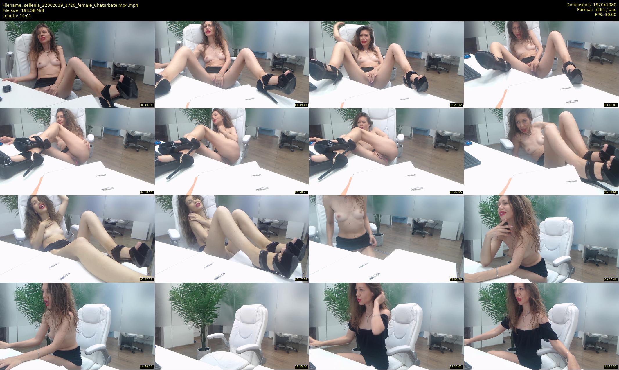 sellenia — 15 minute Chaturbate female cam show recording, 1080p, Jun 22, 2019
