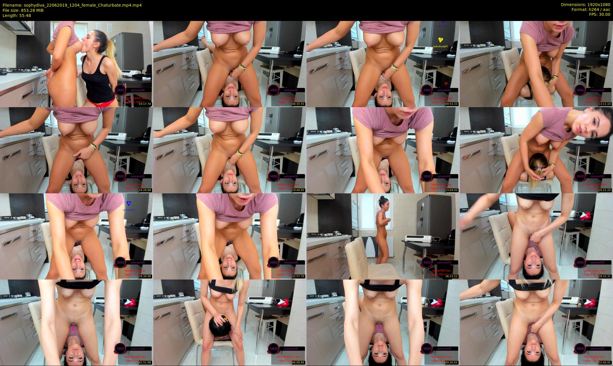 sophydiva — 56 minute Chaturbate female cam show recording, 1080p, Jun 22, 2019