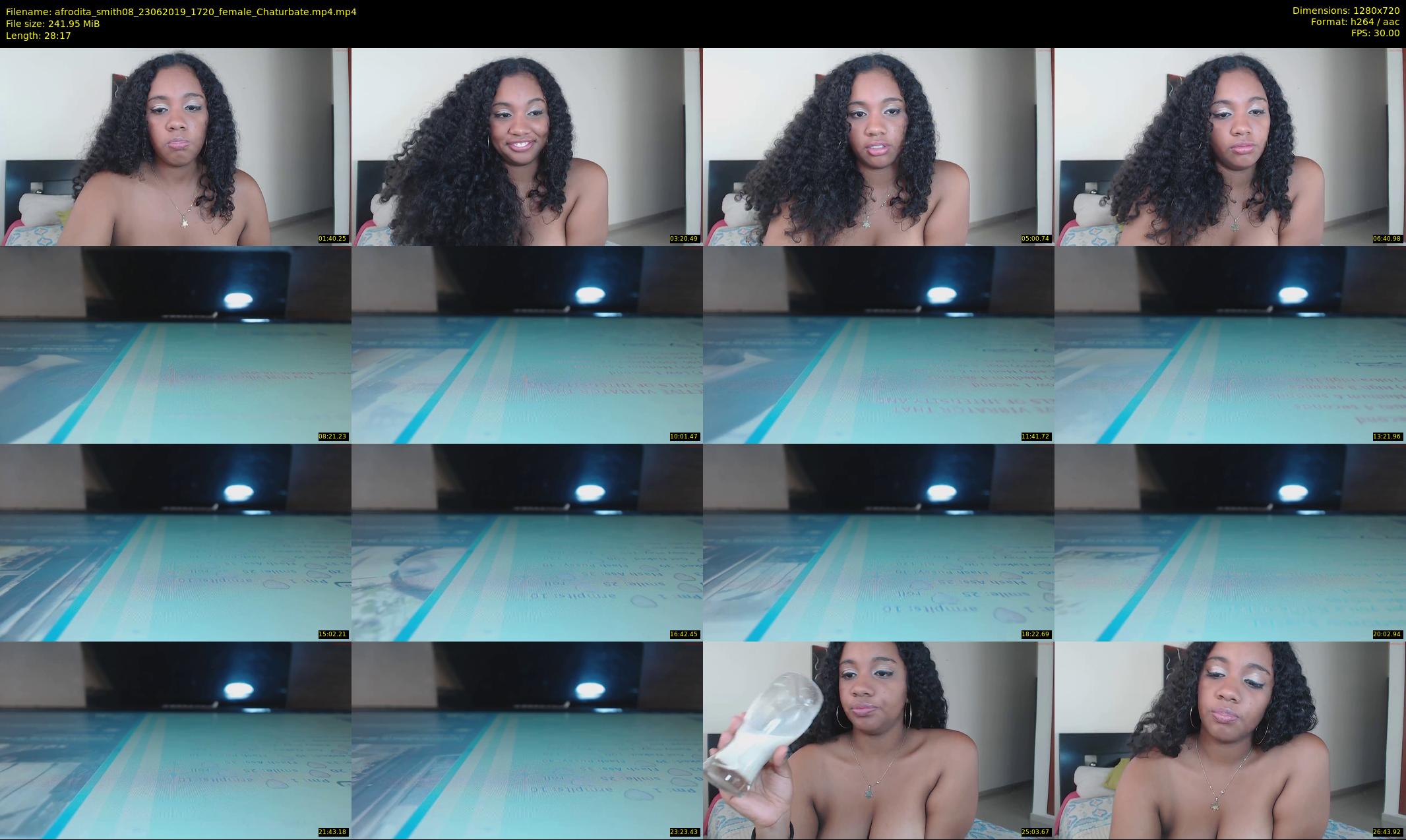 afrodita_smith08 — 29 minute Chaturbate female cam show recording, 720p, Jun 23, 2019
