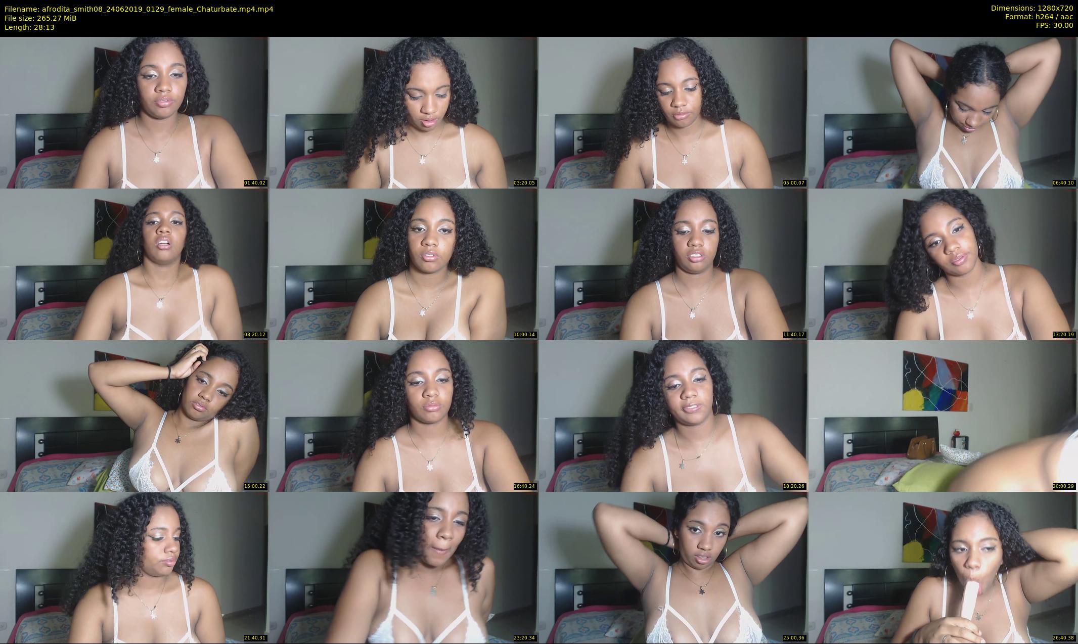 afrodita_smith08 — 29 minute Chaturbate female cam show recording, 720p, Jun 24, 2019