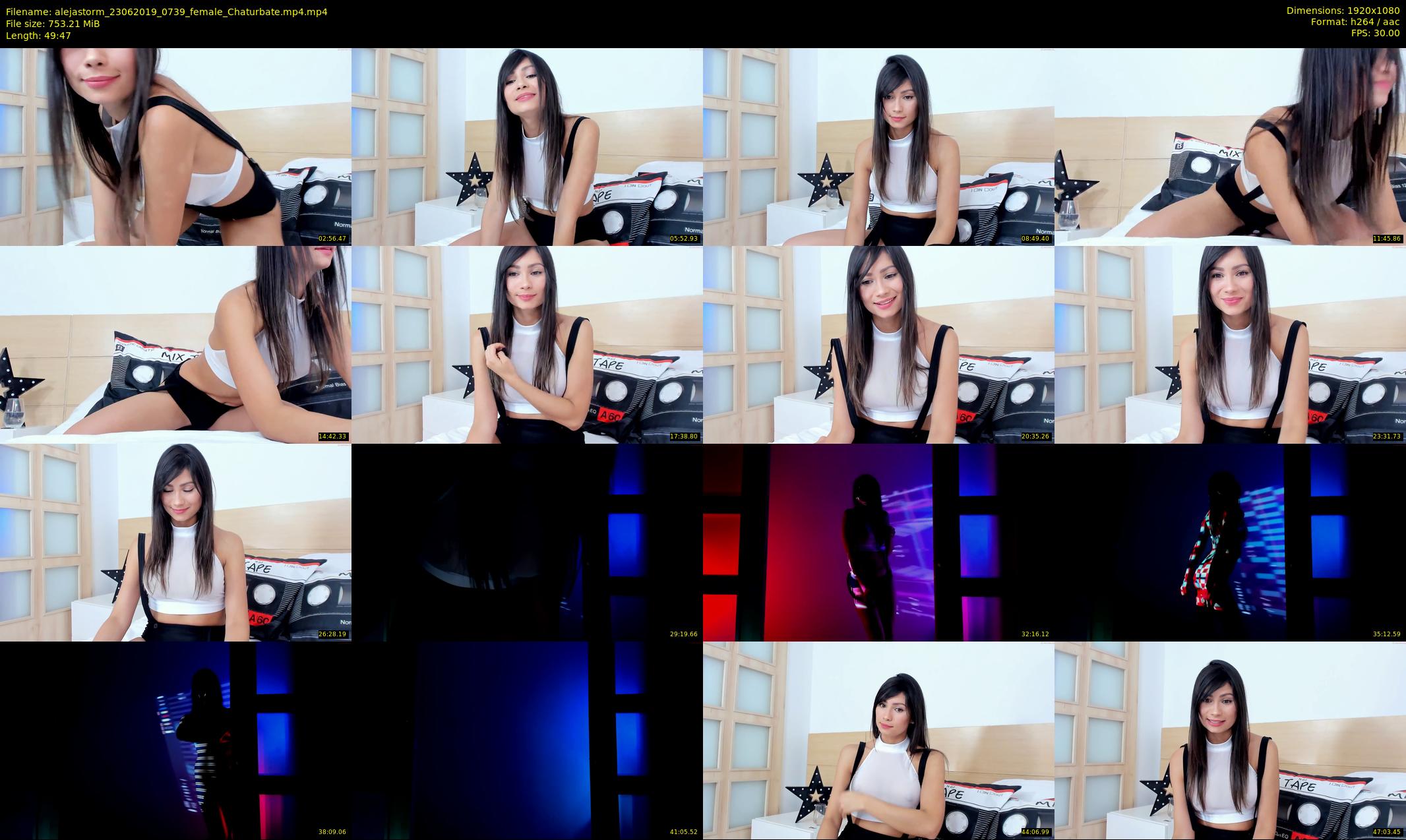 alejastorm — 50 minute Chaturbate female cam show recording, 1080p, Jun 23, 2019