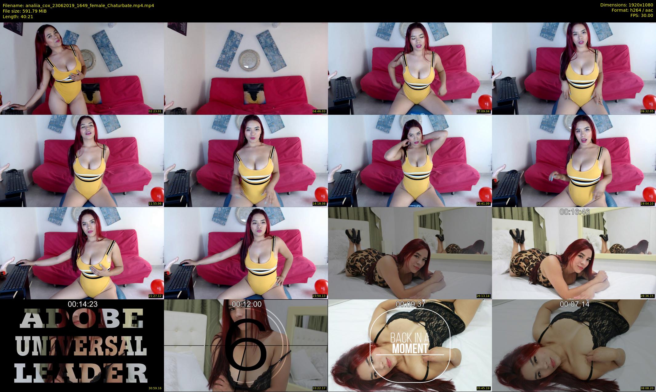 analiia_cox — 41 minute Chaturbate female cam show recording, 1080p, Jun 23, 2019
